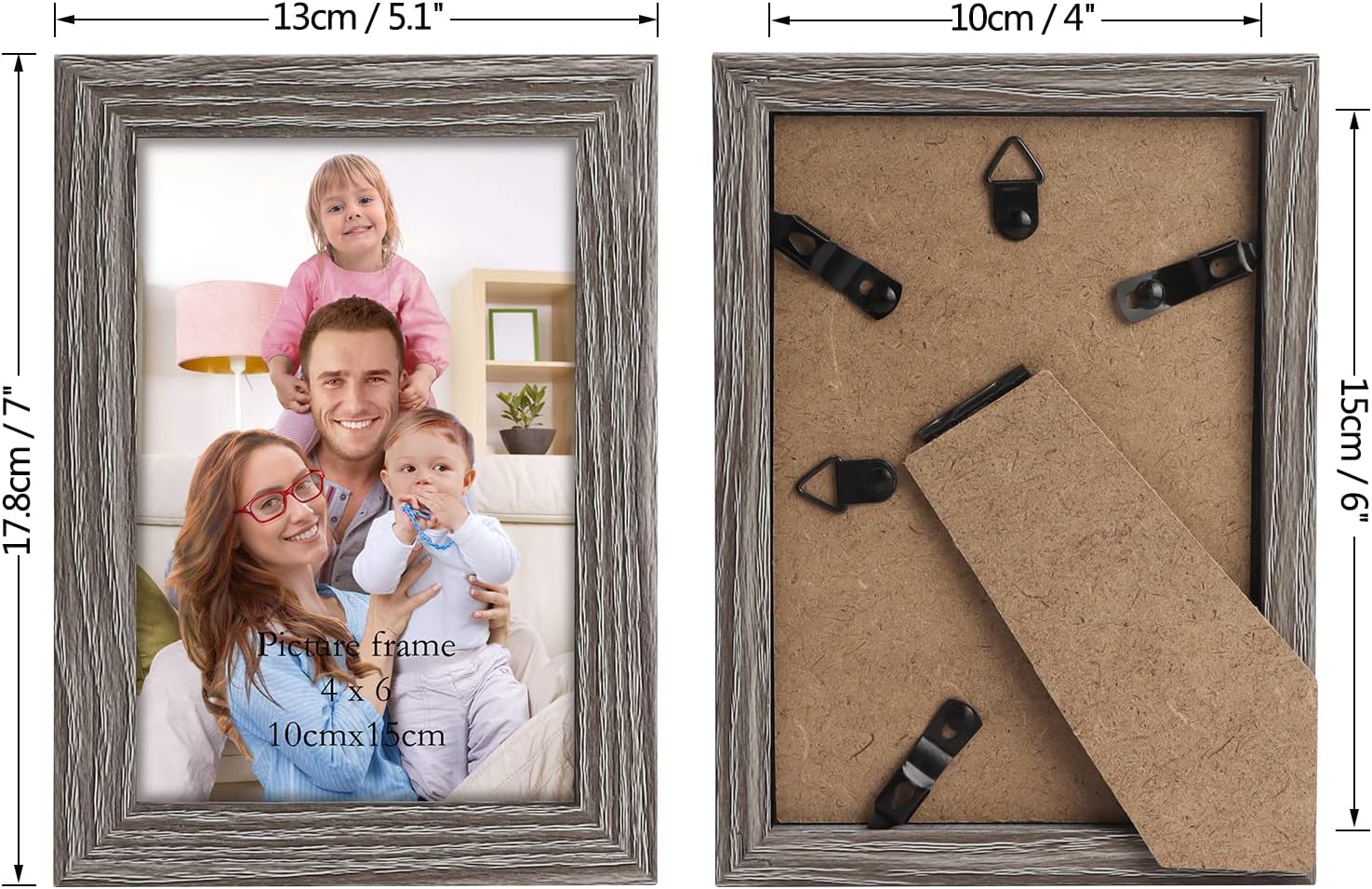Giftgarden Black 8x10 Picture Frame Bulk, Multi 8 x 10 Photo Frames Set for Wall Hanging or Tabletop, 12 Pack