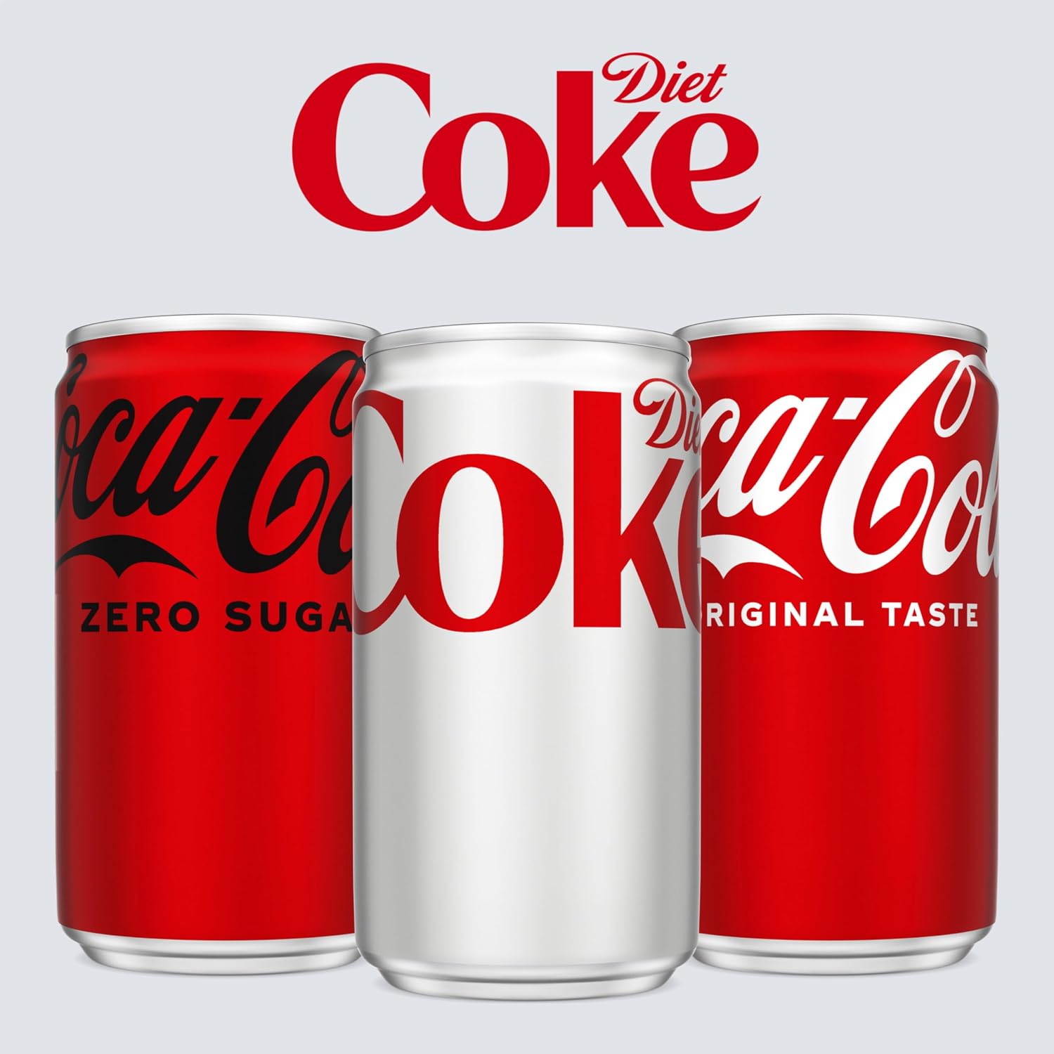 Diet Coke Soda Soft Drink Cans, 12 fl oz, 12 Pack | No sugar, no calories, 46 mg caffeine per can