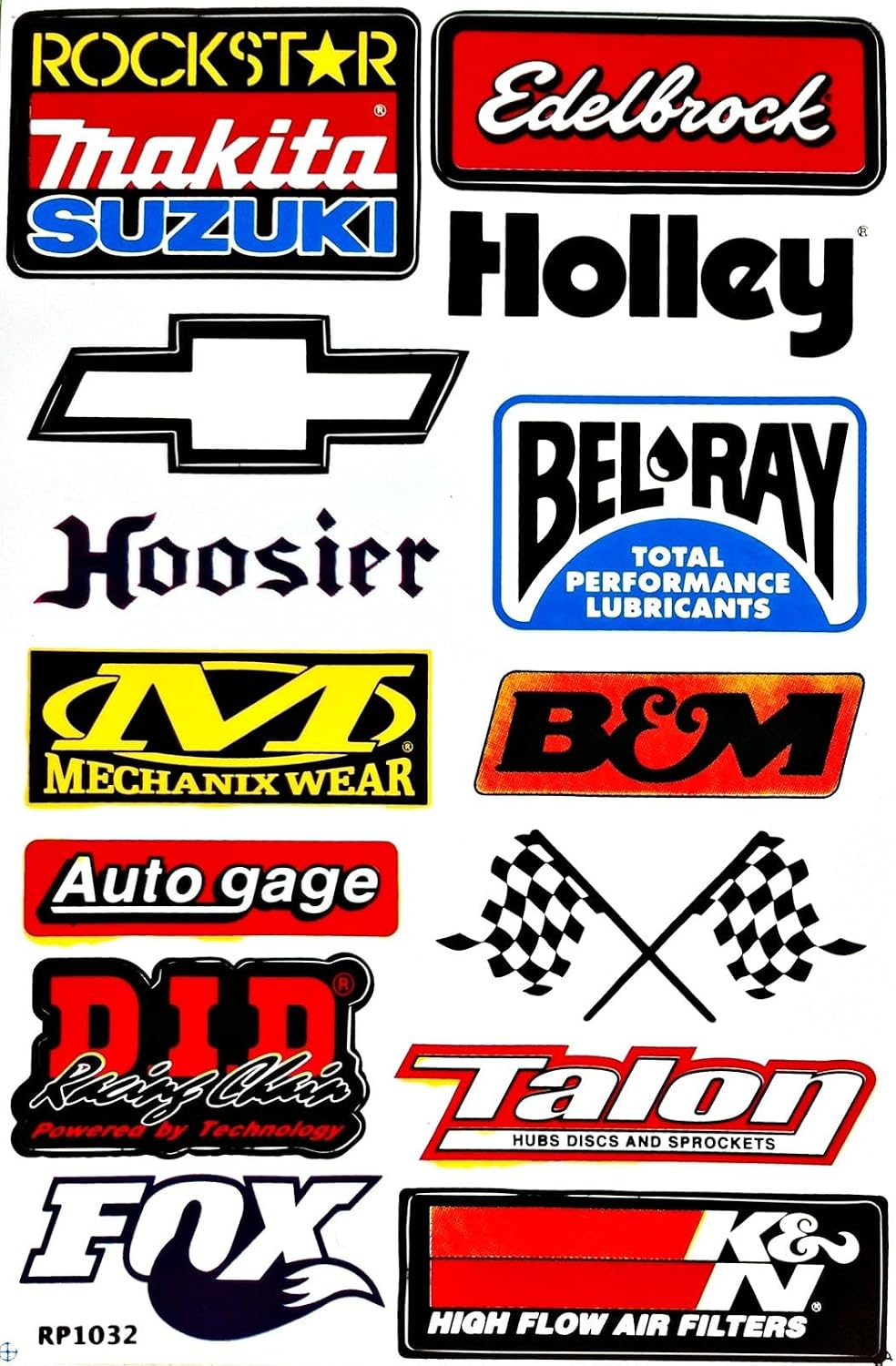 Cars Motorsport Nos Gulf Hot Rod Nascar Drag Racing Lot 6 Vinyl Graphic Decals Stickers D6094