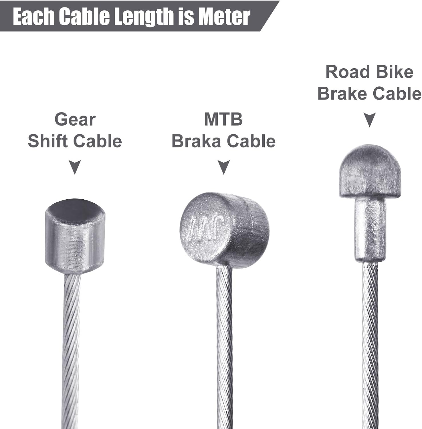 Boao Universal Bike Brake Cable Kit Bicycle Cable Housing Set