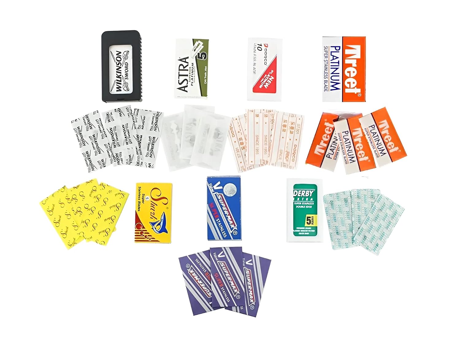 Double Edge Razor Blade Sample Pack (3x each)