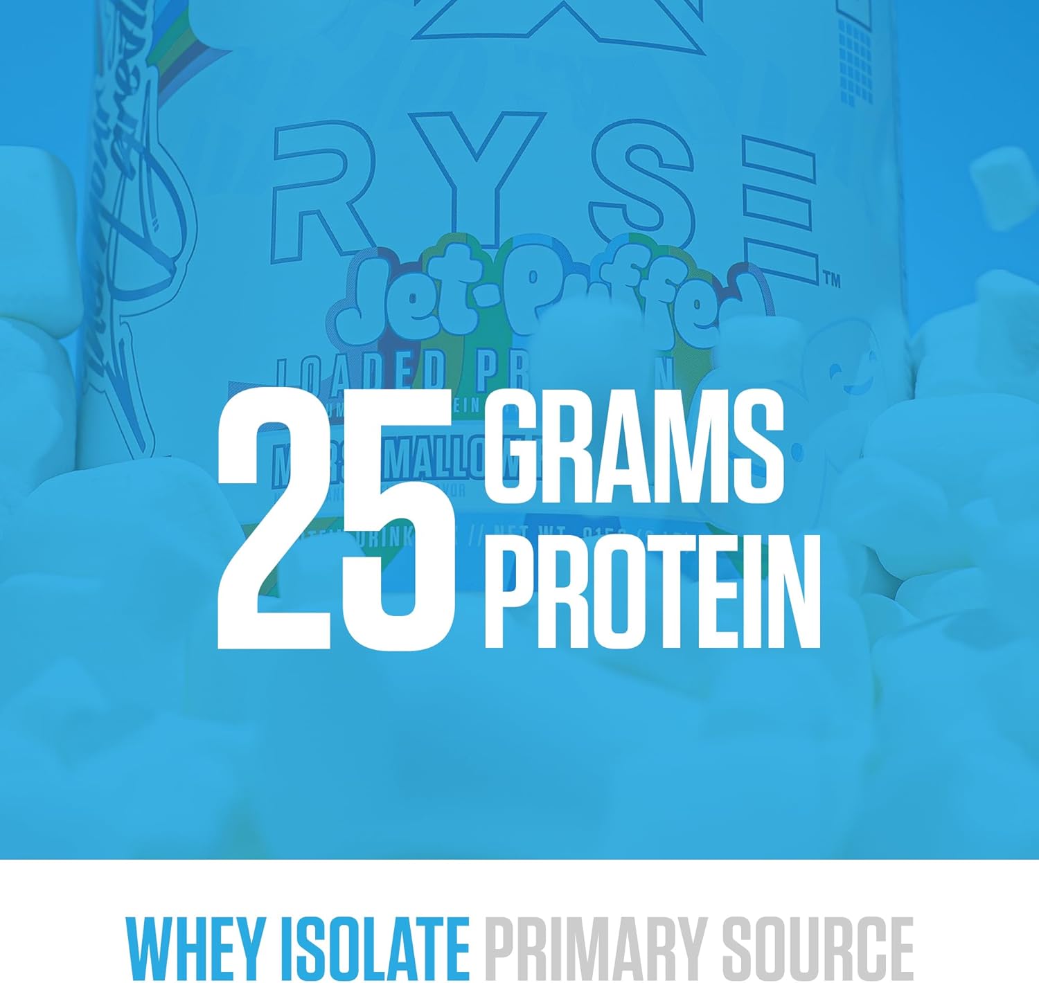 RYSE Loaded Protein Powder - Peanut Butter Cup - 25g Whey Protein Isolate & Concentrate with Prebiotic Fiber & MCTs - Low Carb, Low Sugar