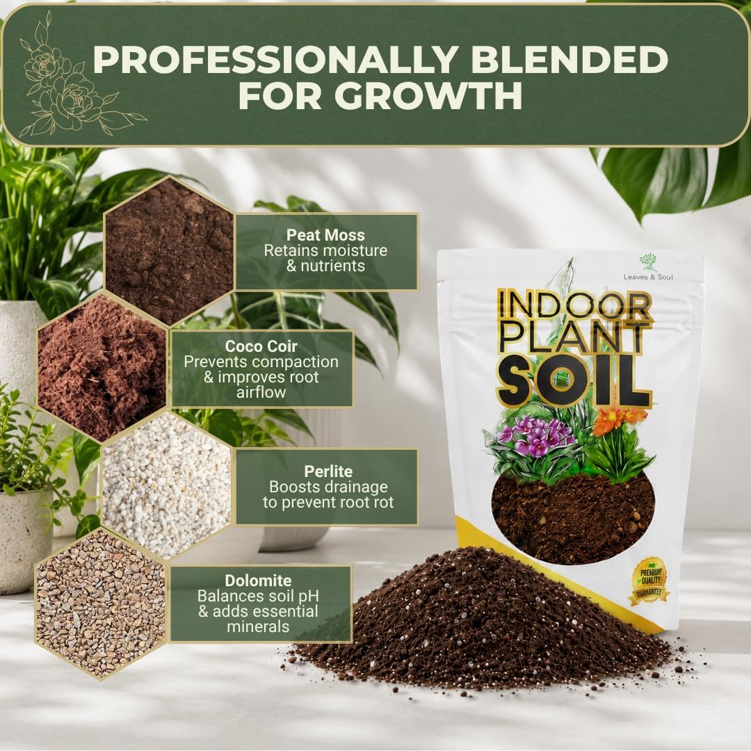 Professional Bonsai Soil Mix Ready to Use | Large 2.2 Quarts, Premium Potting Soil for Bonsai Trees