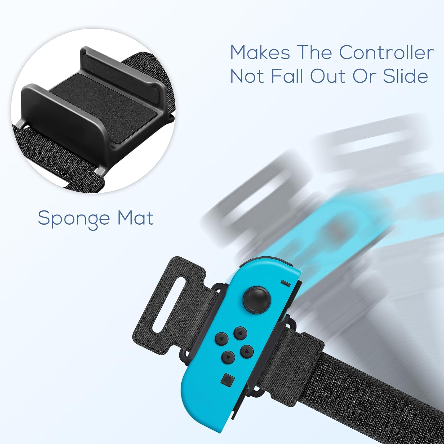 YUANHOT Adjustable Wrist Bands for Switch Joy-Con, Dance Workout, 2 Pack