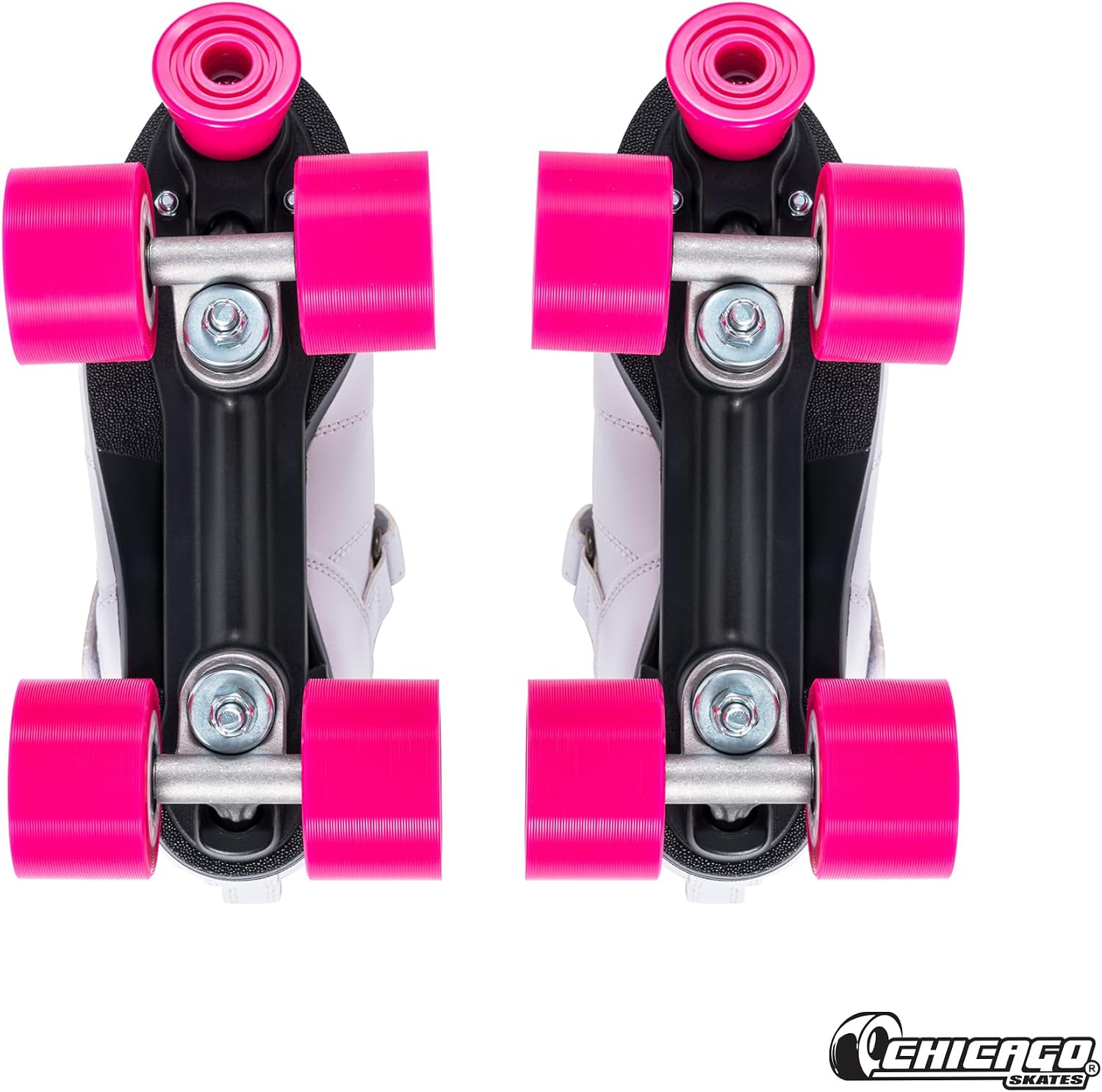 Chicago Skates Bullet Speed Roller Skates – Adjustable Quad Roller Skates Women Men, Durable Skates, Top Performance with Front Stopper, 62mm Urethane Wheels, Low-Cut Ankle Boot, Indoor Outdoor Toys