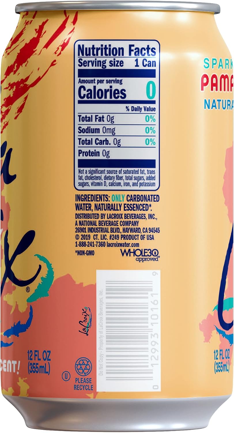 LaCroix Sparkling Water | Pineapple Coconut Flavor | 12-Pack | Naturally Essenced, Zero Calorie, Sodium Free | 12 Fl Oz Cans