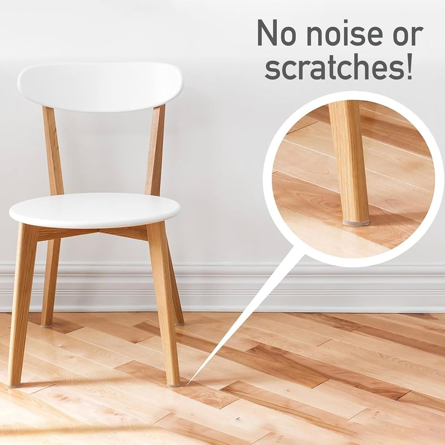 SoftTouch 1" Round Nail-On Felt Furniture Sliders, Protective Heavy-Duty Felt Pads for Wood Furniture and Hard Surfaces, 48-Count, Brown