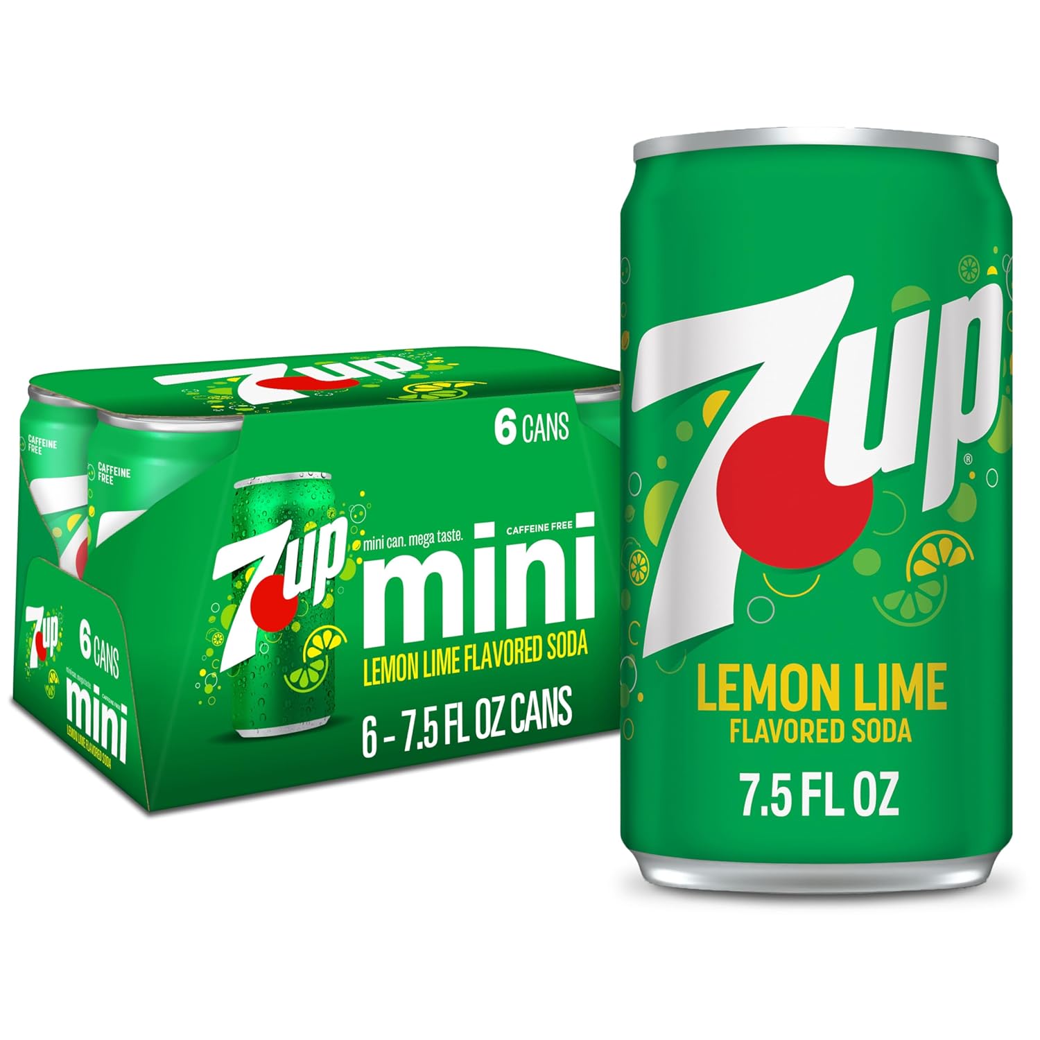7UP Lemon Lime Soda, Naturally Flavored and Caffeine Free, 2 Liter Bottle