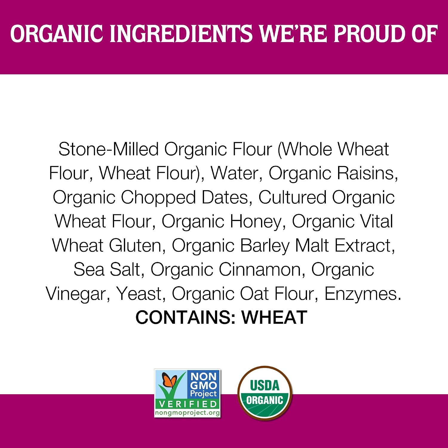 One Mighty Mill Whole Wheat Cinnamon Raisin Bagels, 100% Organic, Fresh-Milled, Stone-Ground Flour - No Preservatives or Artificial Ingredients