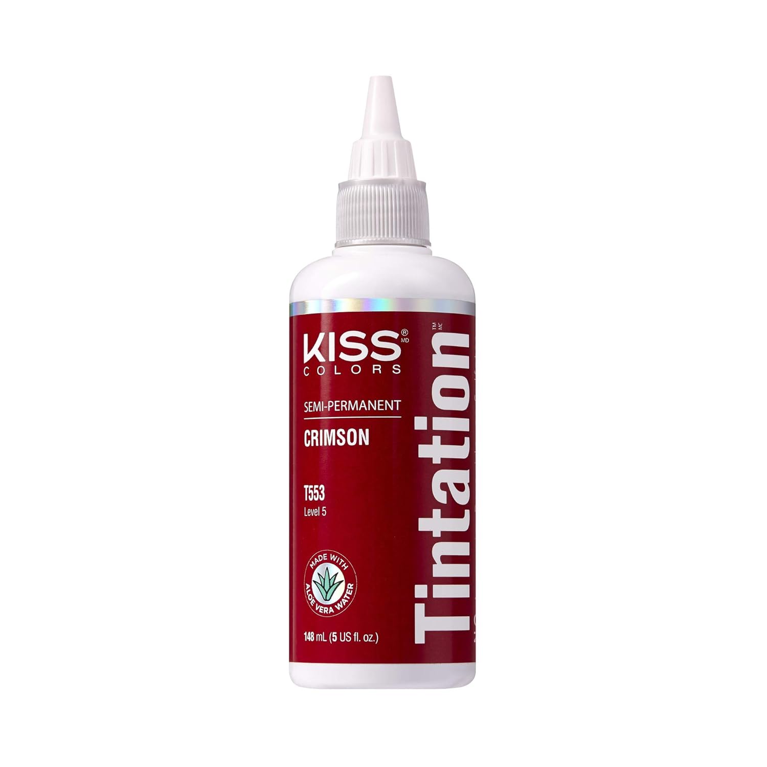 Red by Kiss Tintation Semi-Permanent Hair Color, Aloe Vera Water Based, Argan Oil, Olive Oil, Collagen & Keratin, Long-Lasting Color Dye (Honey Brown, 5 Fl Oz)