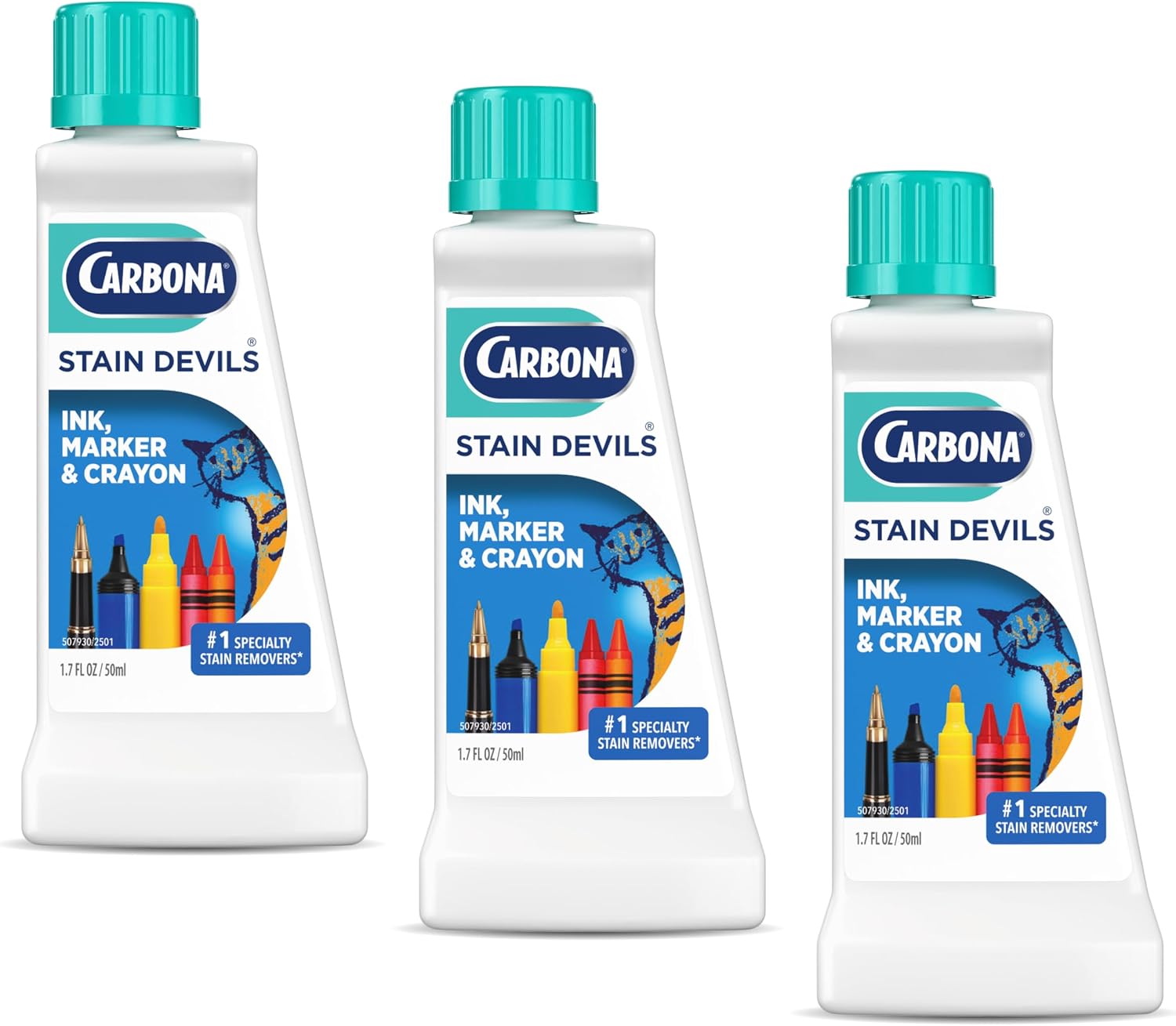 Carbona Liquid Stain Devil Food Clean Up Combo Set | Spot Stain Remover for Clothes
