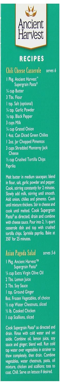 Ancient Harvest Organic Quinoa Pasta, Rotelle, 8 Ounce (Pack of 12)