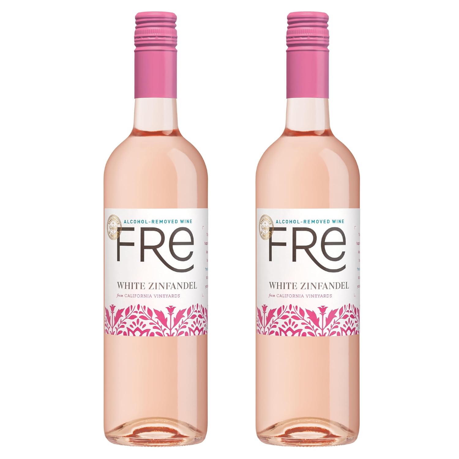 Sutter Home Fre White Zinfandel from California Vineyards - Fragrant Strawberry Aromas with Pleasant, Lingering Finish (1 Pack, White Zinfandel)