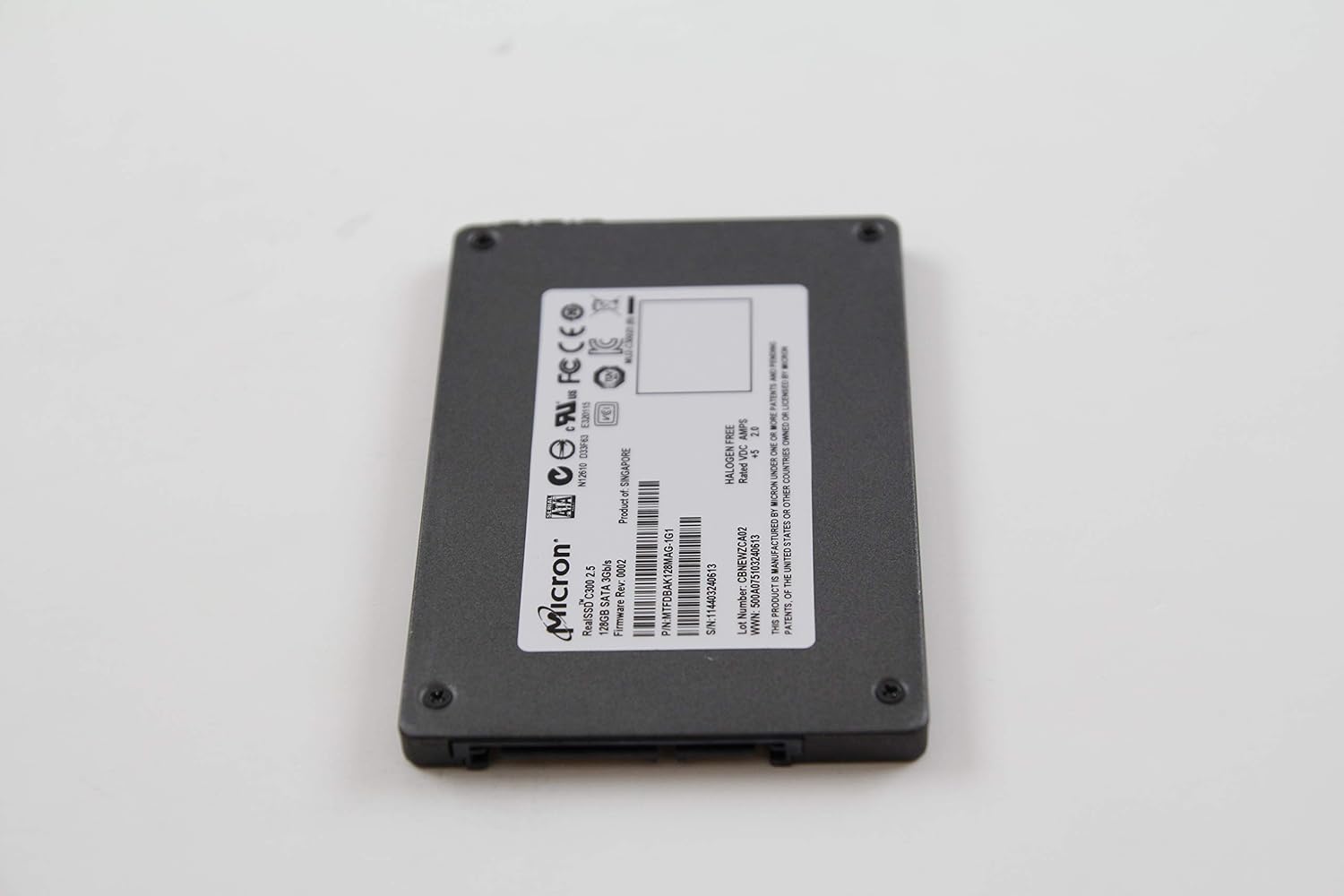 Micron 128GB MLC SATA 3Gbps 2.5" Internal SSD MTFDBAK128MAG-1G1 (Renewed)