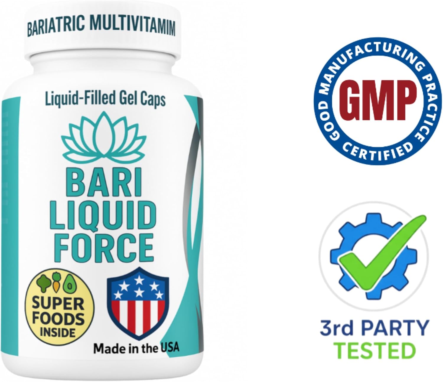 Post Bariatric Multivitamin with Iron Liquid Softgels - 60 Count