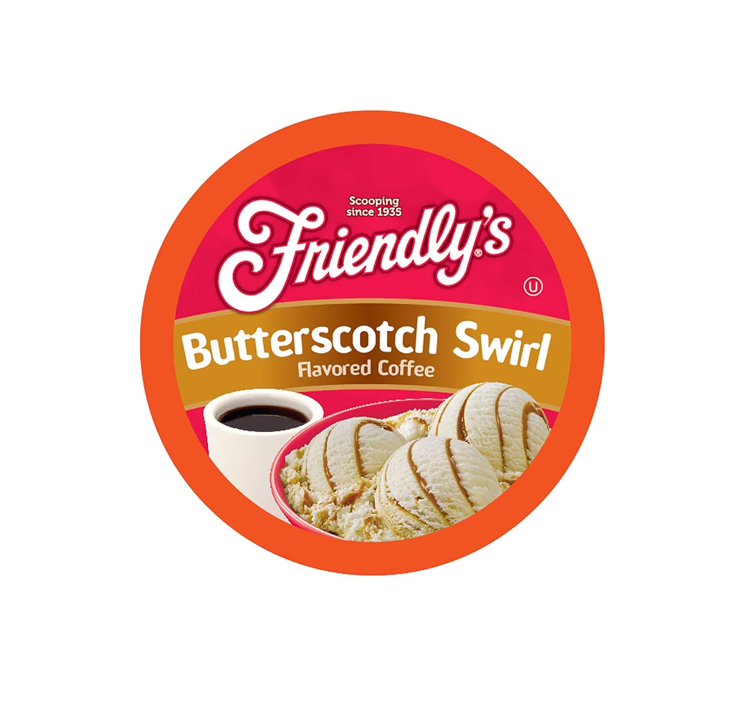 Friendly's Chocolate Mint Ice Cream Flavored Coffee Pods for Keurig K Cup Brewers, Mint Chocolate Chip, 40 Count (Pack of 1)