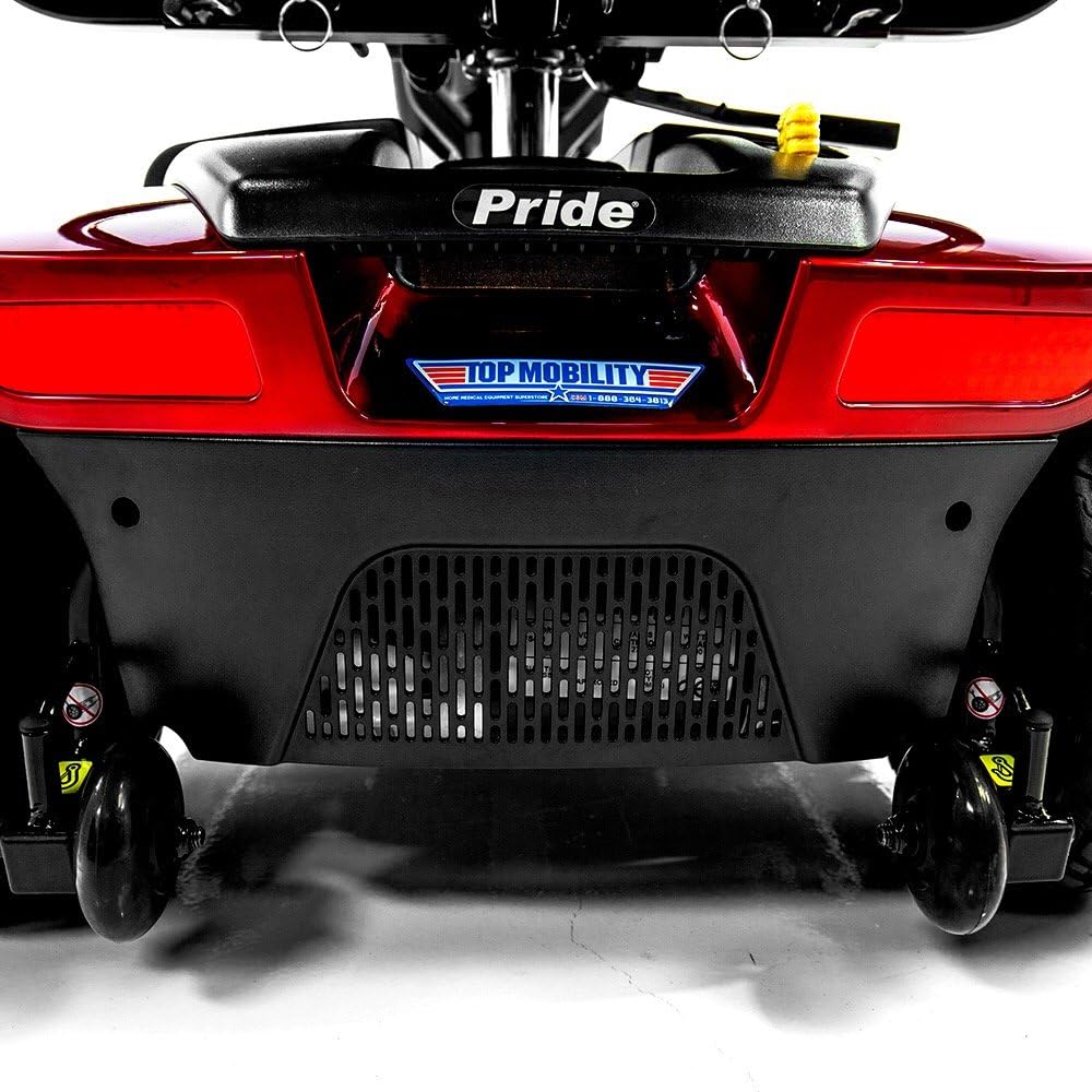 Victory 10.2 Red Pride Mobility 4-Wheel Electric Scooter S7102 + Front Basket Bag
