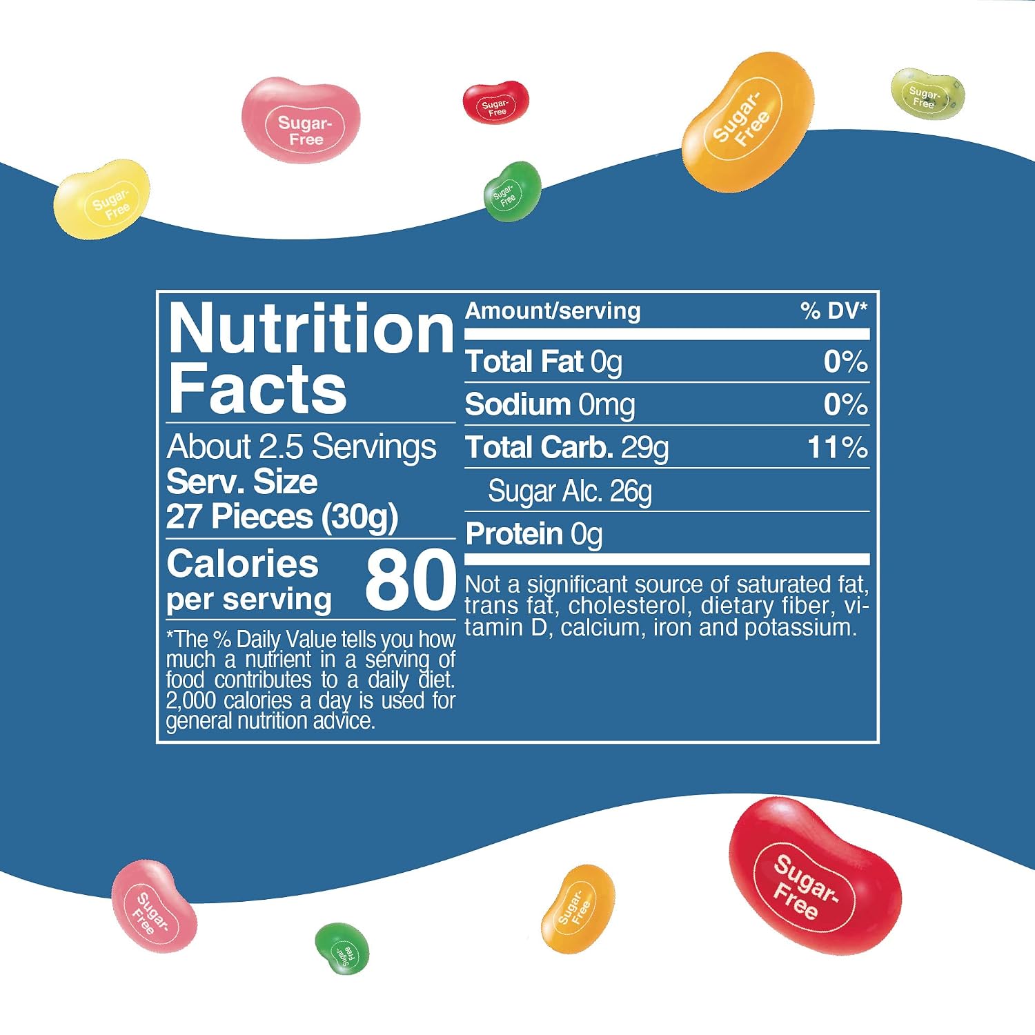 Jelly Belly Jelly Beans, 20 Flavors, .35-oz Trial Size Packs, 80 Count