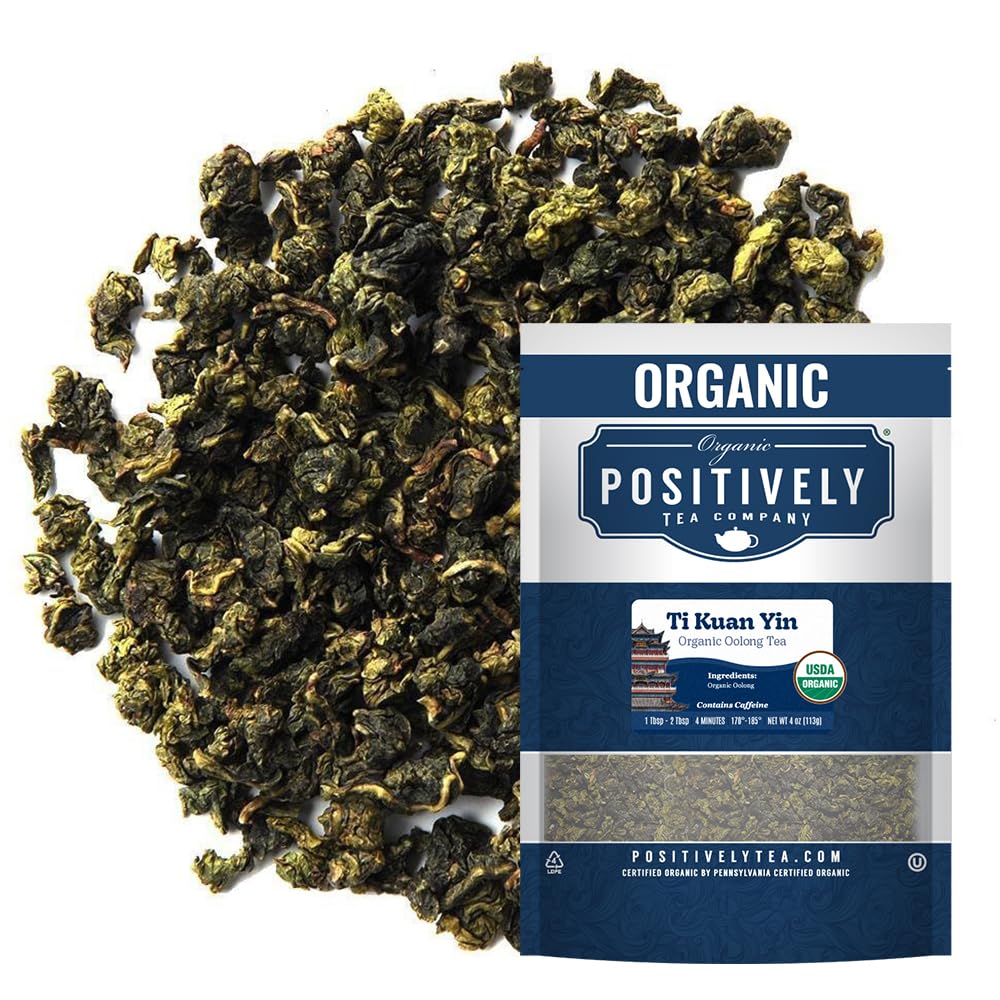 Organic Positively Tea Company, Yerba Mate Tea, (Unsmoked) Loose Leaf, 16 Ounce
