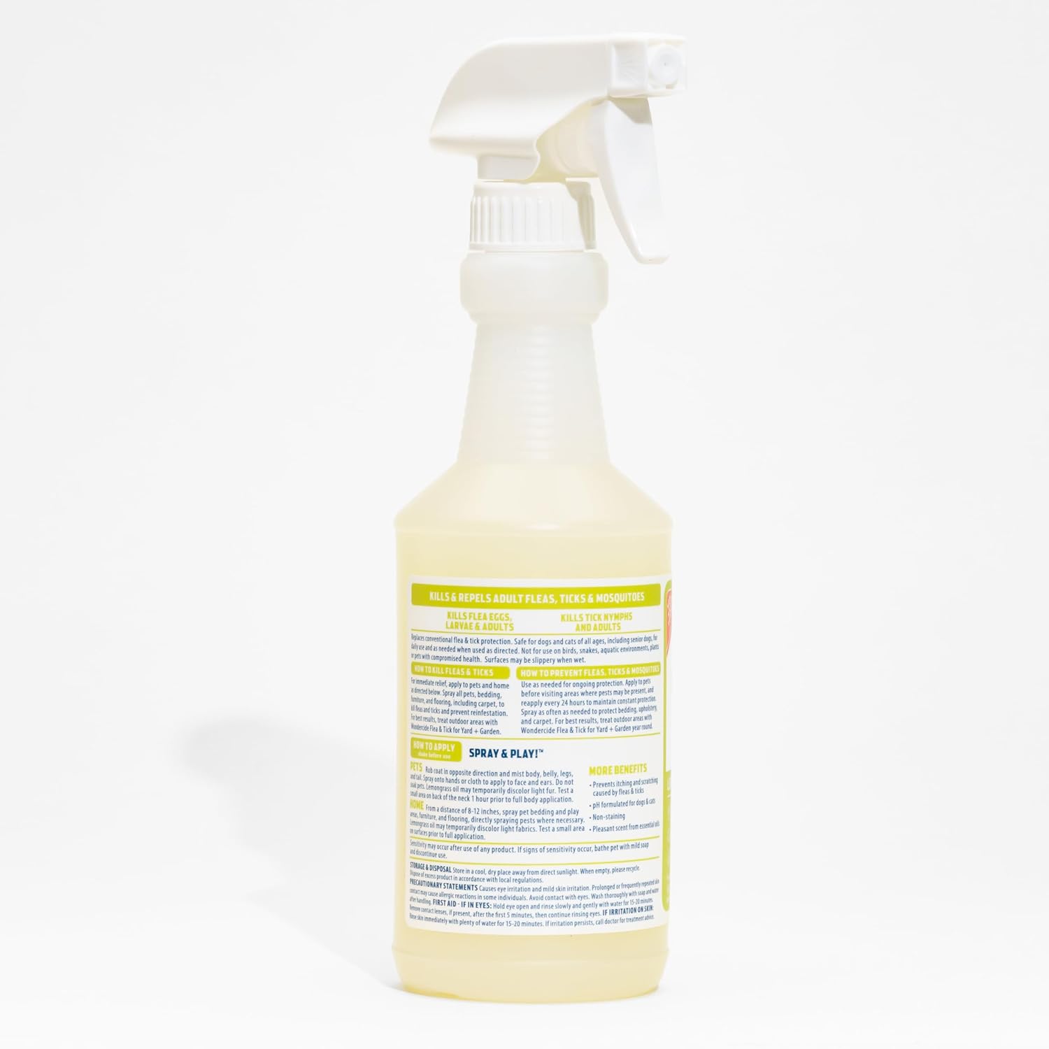 Wondercide Flea Tick & Mosquito Spray for Pets & Home - Cedarwood 16 fl oz | With Natural Essential Oils - Killer, Control, Prevention, Treatment of Fleas & Ticks for Dogs and Cats - Pet & Family Safe