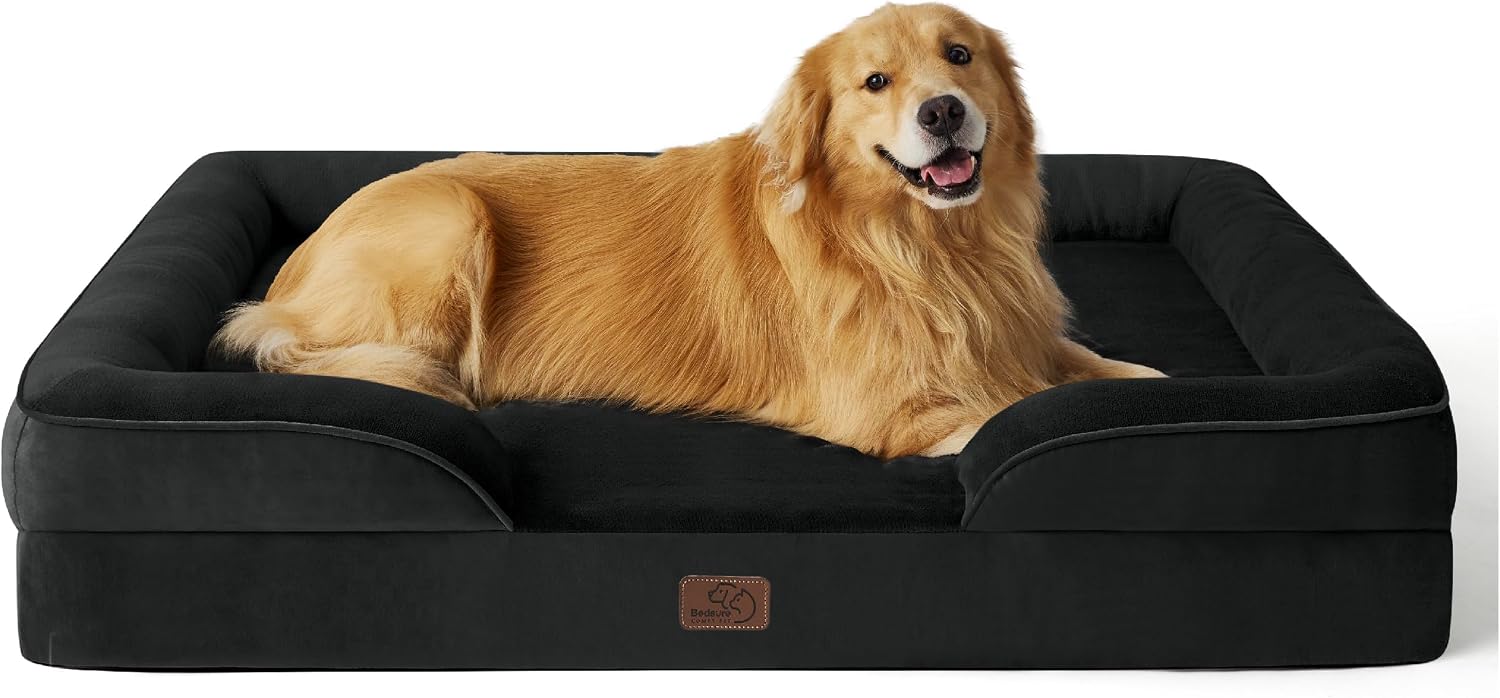 Bedsure Orthopedic Dog Beds Large Sized Dog with Removable Washable Cover