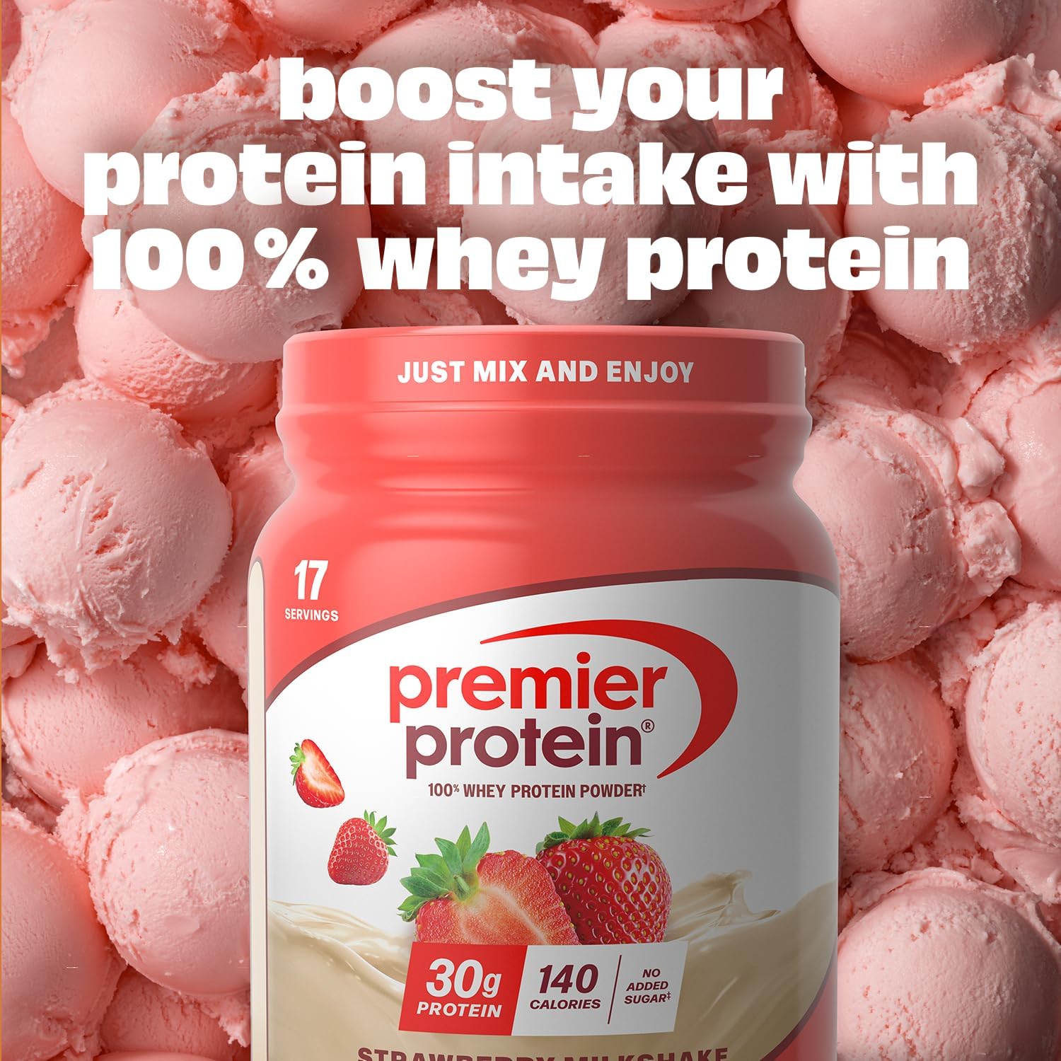 Premier Protein 30g High Protein Powder, 100% Whey, Chocolate, 17 Servings | No Added Sugar, Supports Muscle Health, Soy & Gluten-Free, 1.44 lb