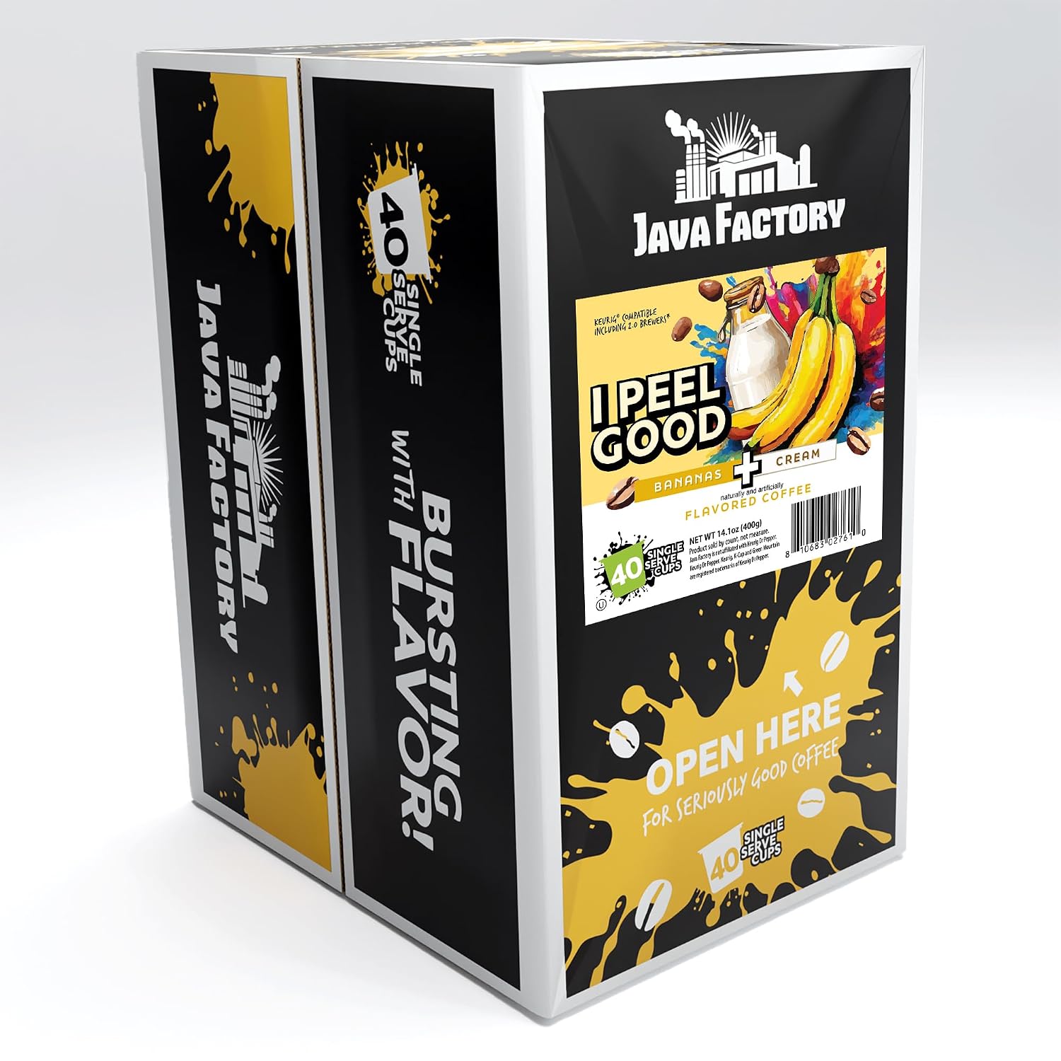 Java Factory Coffee Pods Compatible with K Cup Brewers Including 2.0, Assorted Variety Pack, 80 Count