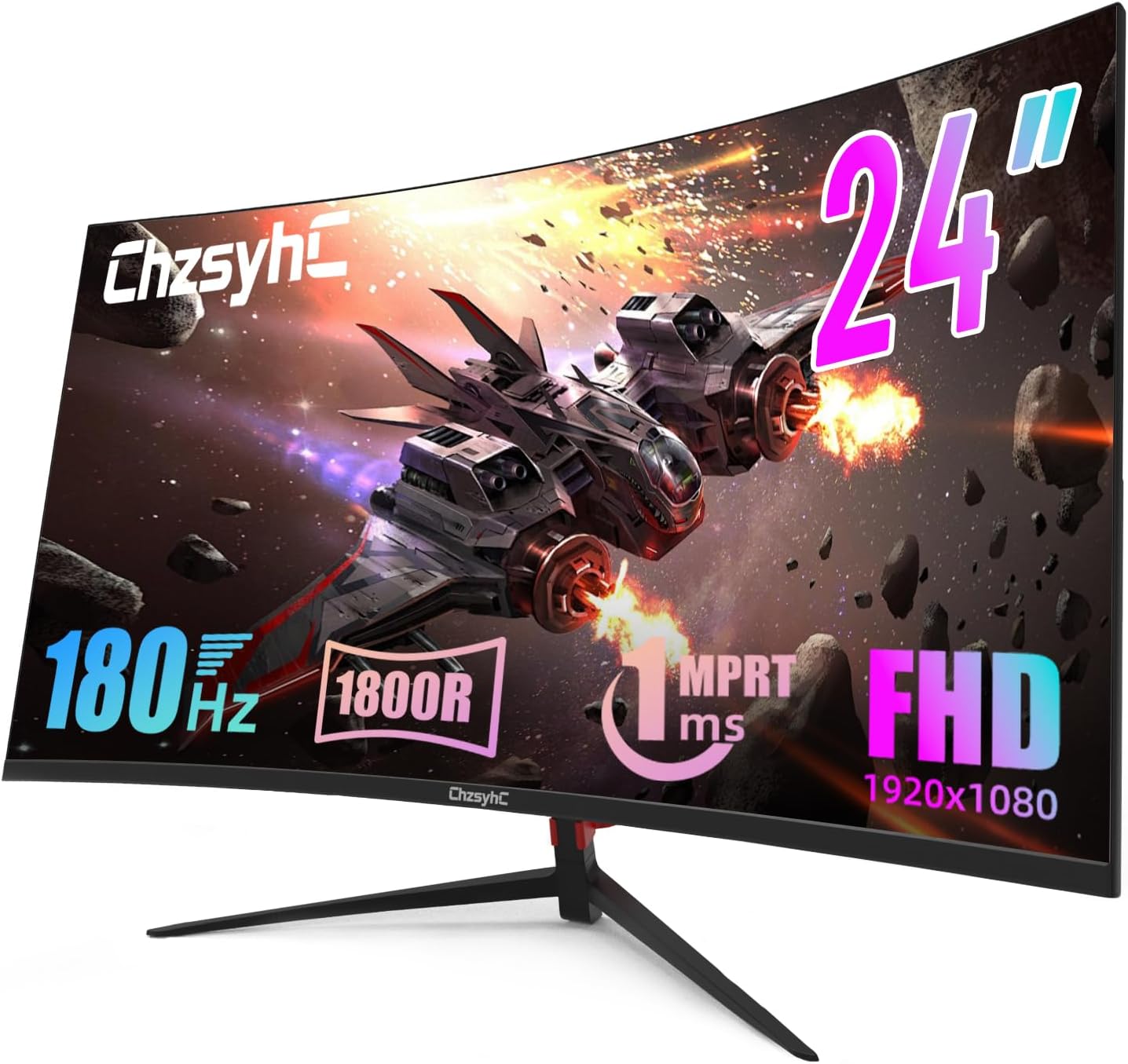34 Inch Ultrawide Curved Gaming Monitor - WQHD 3440x1440p, 165Hz, 120% sRGB, FreeSync, VESA Mountable (DP&HDMI Cable Incl.) - Immersive PC Monitor for Gamers & Professionals, Black