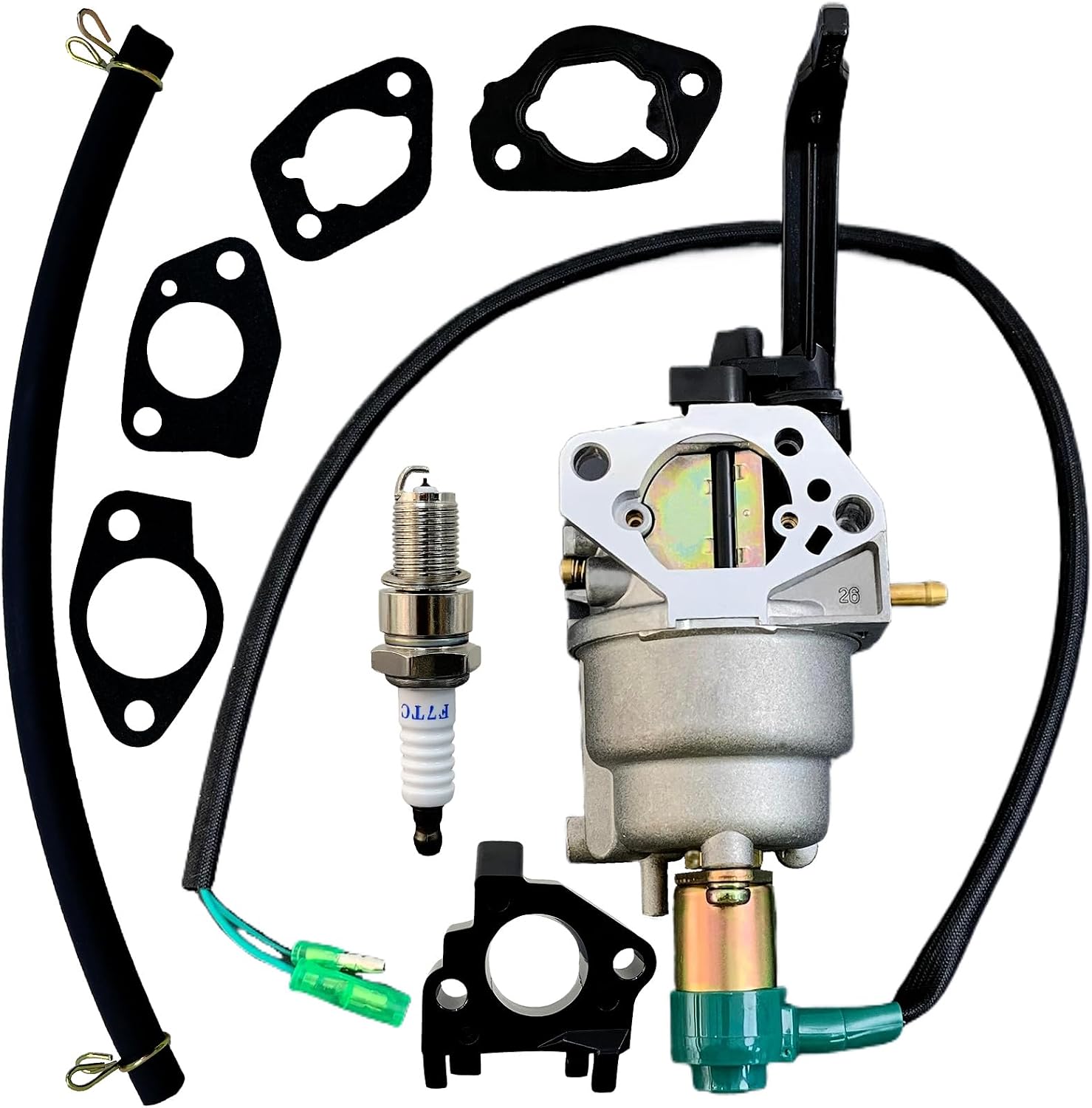 Ruixing 8750 420cc Carburetor for Predator 420cc 439cc 459cc 6500 7000 8750 9000 9500 Harbor Freight Generator 69671 68530 Honda GX390 GX340 Generac