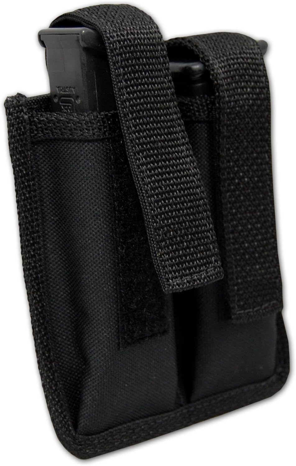 Barsony New Double Magazine Pouch for Compact, Sub-Compact 9mm 40 45