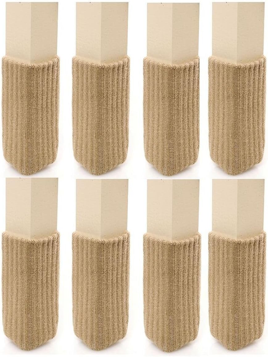 Small/Chocolate Brown, NancyProtectz Patented with Grips/Chair Leg Floor Protectors. The Original Furniture Sock