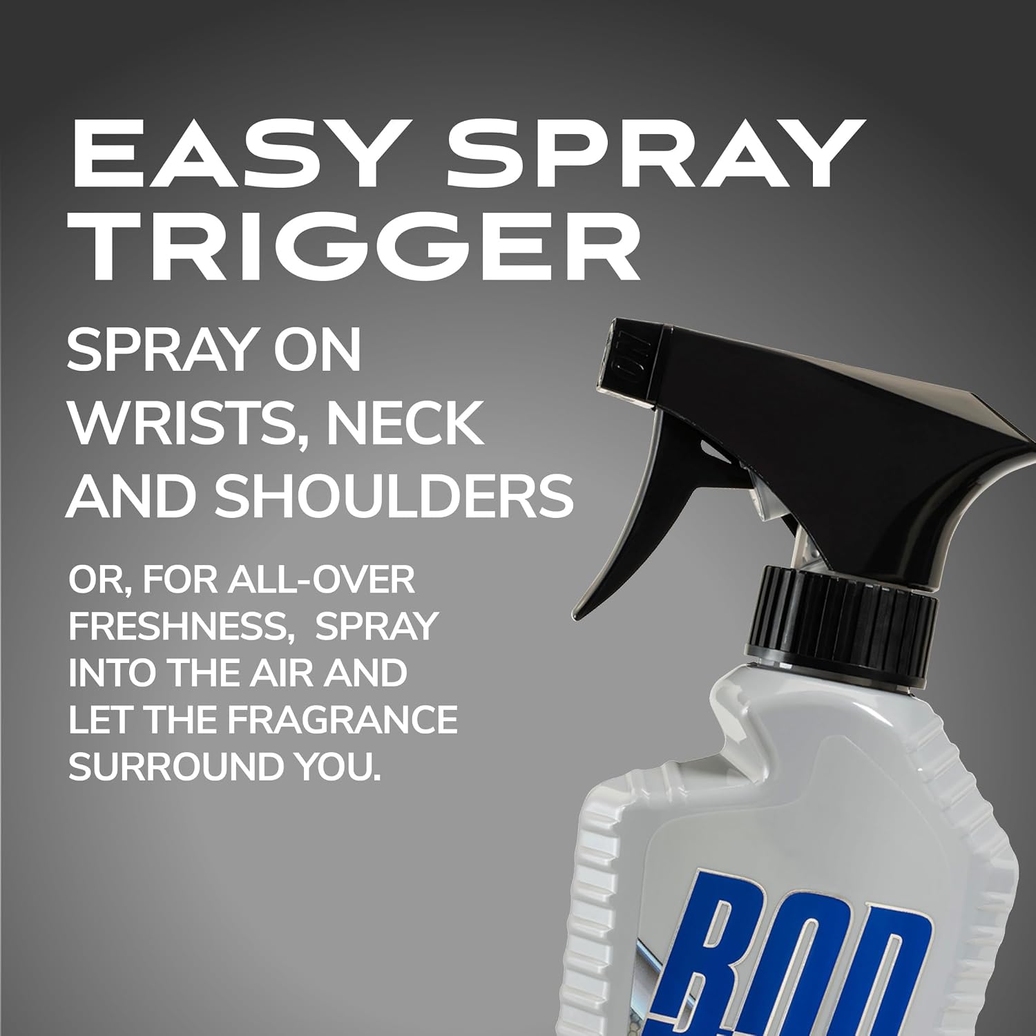 BOD man Fragrance Body Spray, Fresh Blue Musk, 8 fl oz