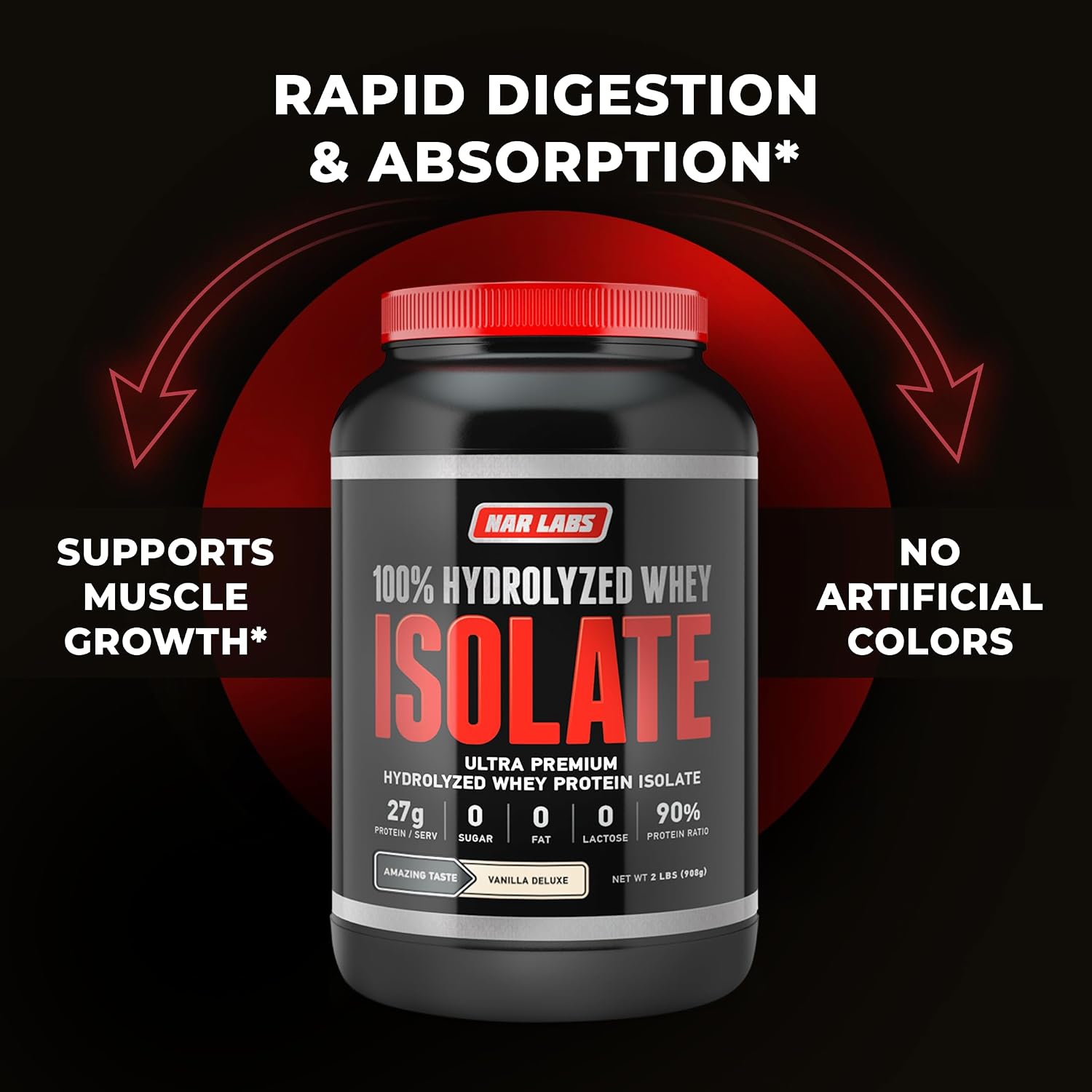 Hydrolyzed Whey Protein Isolate 5 lbs (Vanilla Deluxe)