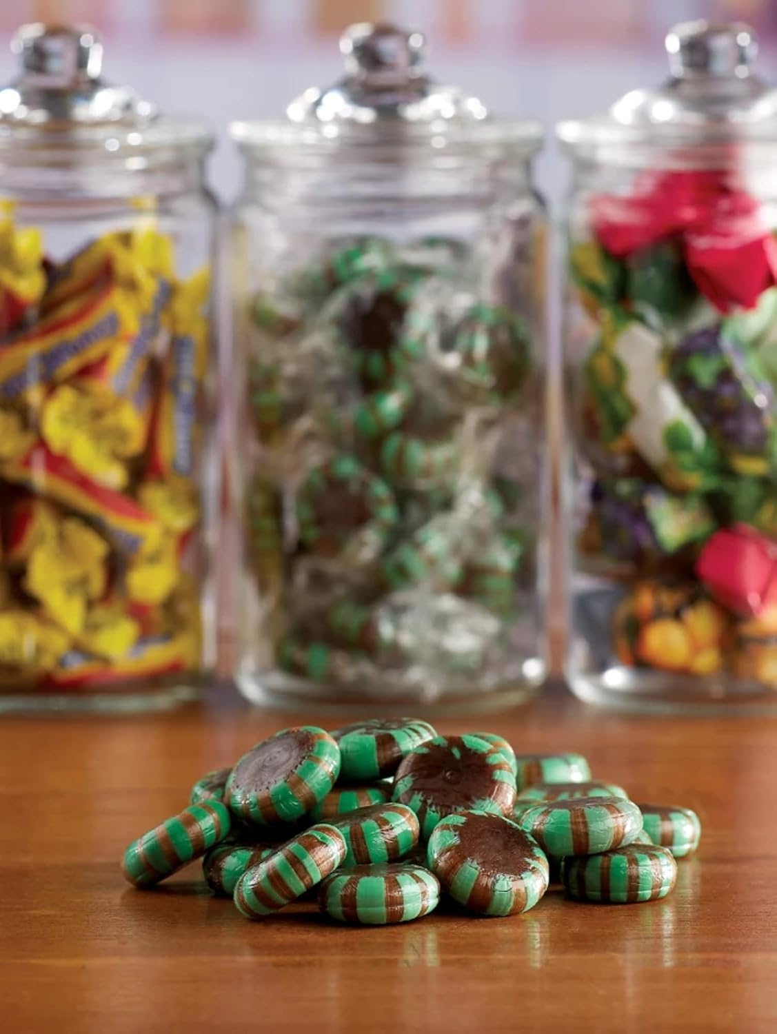 Starlight Chocolate Mints 2 Lbs Bulk Hard Candy Discs Approximately 160 Pieces