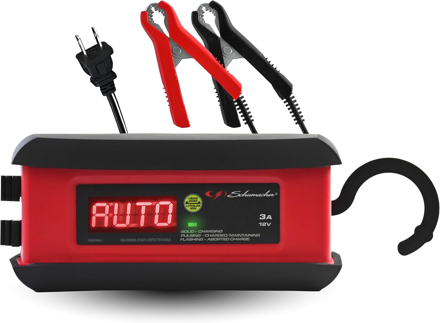 Schumacher Electric 3A Car Battery Charger & Maintainer, 12V – SP1297
