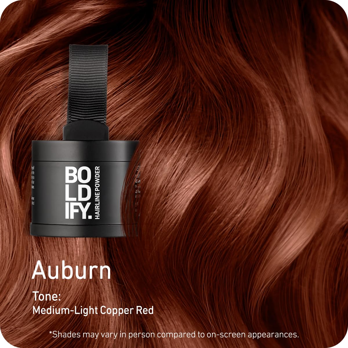 Boldify Hairline Powder, Root Touch Up Hair Color Dark Brown 4g