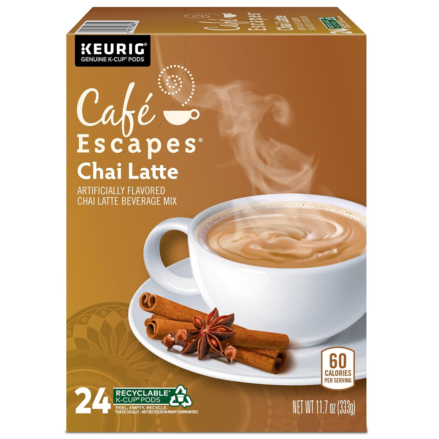 Cafe Escapes Milk Chocolate Hot Cocoa Keurig Single-Serve K-Cup Pods, 96 Count