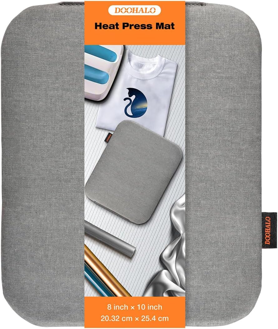 DOOHALO Heat Press Mat for Cricut Easy Press Craft Iron-on Mat for Power Heat Press Machine for Craft Vinyl Ironing Insulation Transfer T Shirts and