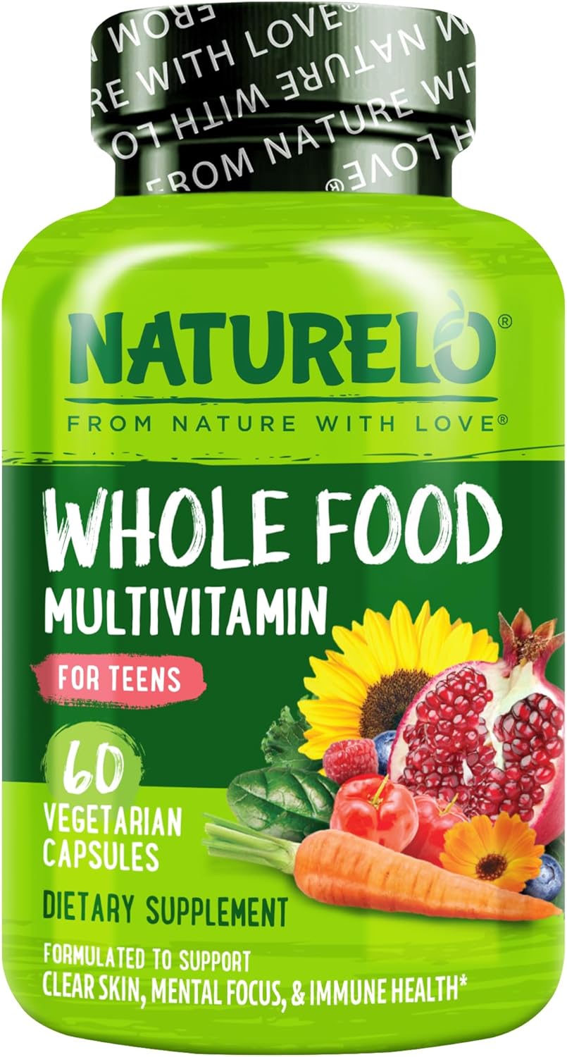 NATURELO Multivitamins for Teenage Girls/Boys, 120 Capsules
