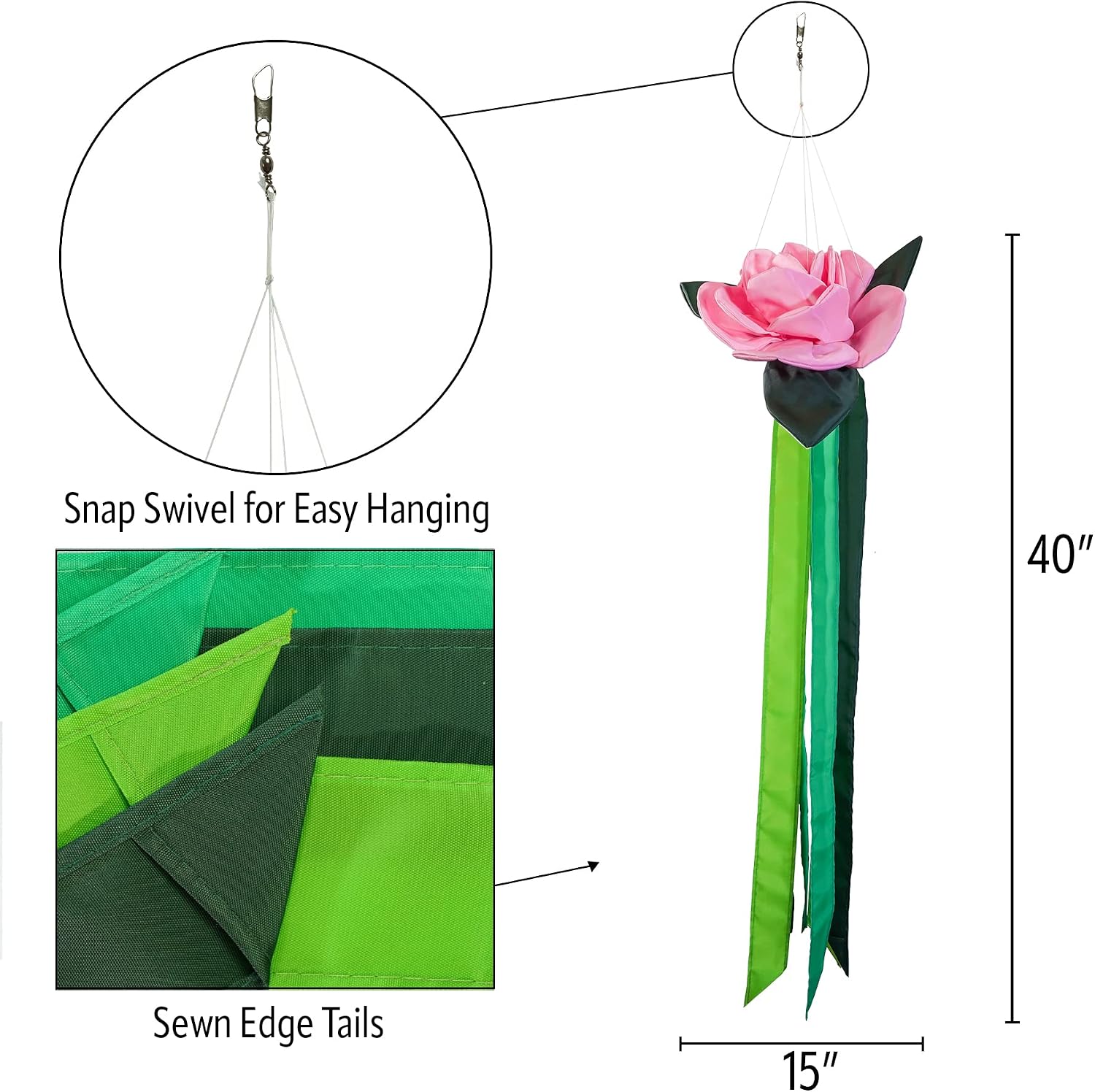 In the Breeze Spring Daffodil Windtail,15" W x 40" H x 15" D,4634