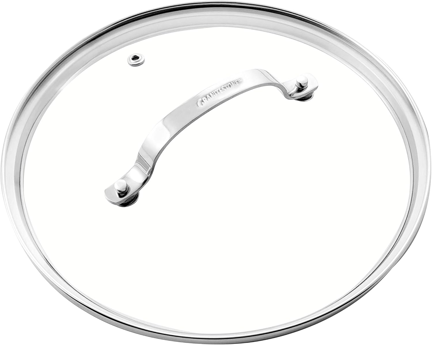 GRANITESTONE 2520 Tempered Glass Lid 12-inch Clear Vented for Granitestone Frying Pan