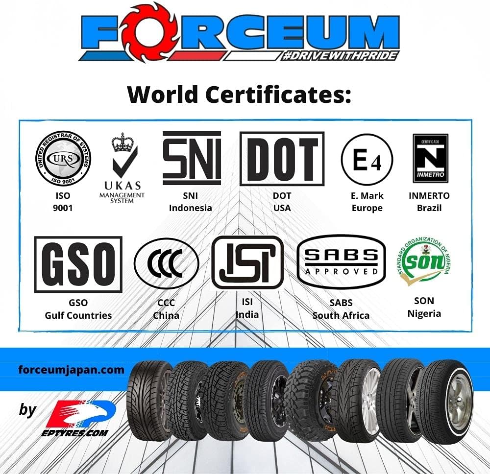 Forceum Octa All-Season High Performance Radial Tire-215/55R17 215/55ZR17 98W XL | Passenger High Performance All Season Traction 98W Rated Extra Load Radial Construction Black Sidewall Tire
