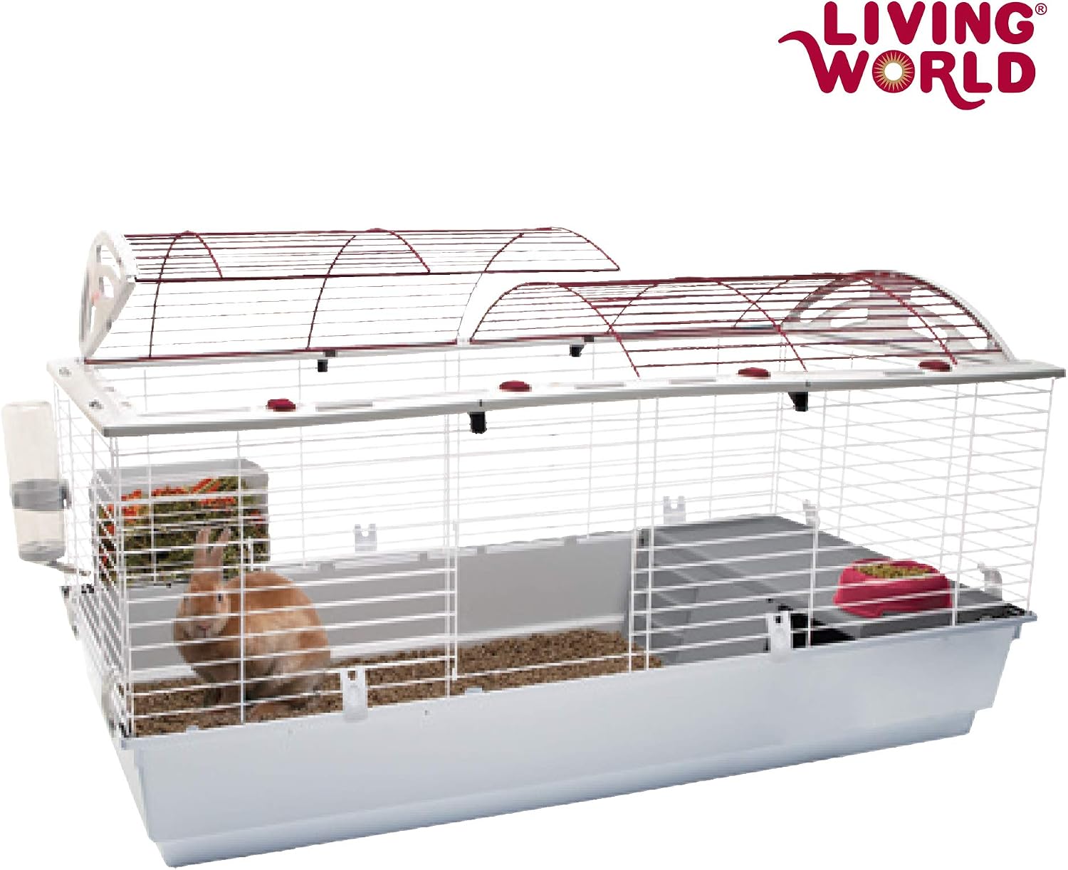 Living World - Deluxe Hybrid Habitat, X-Large | Rabbit, Guinea Pig, Chinchillas, and Small Animal Cage