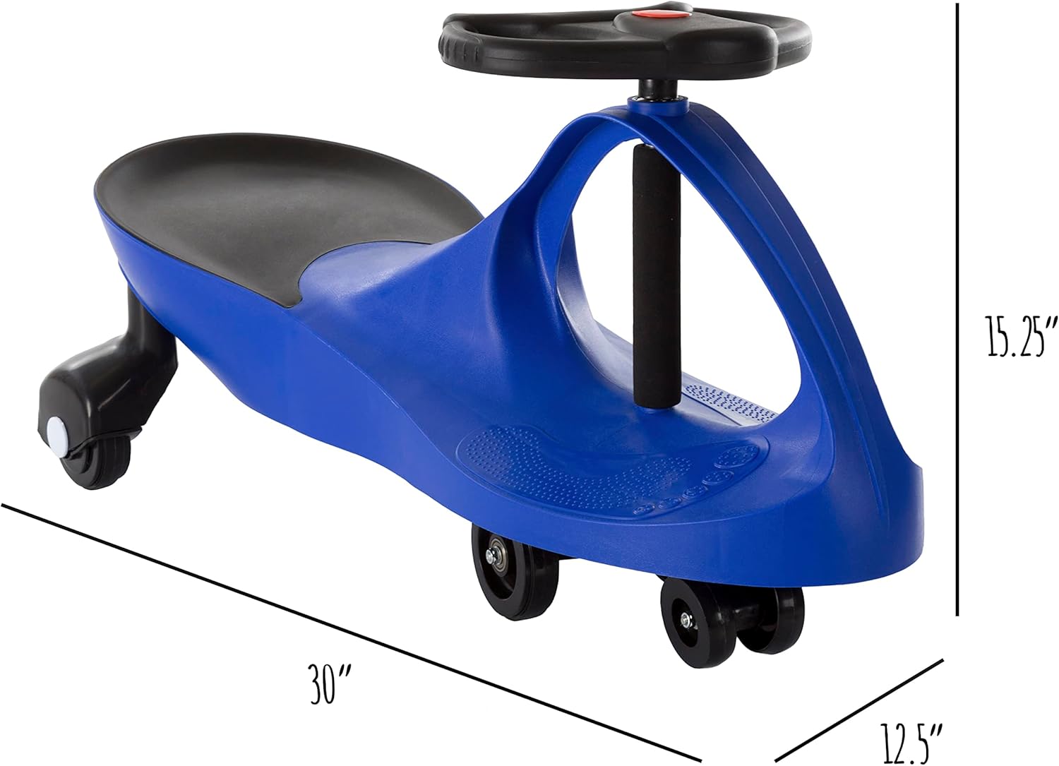 Wiggle Car Ride On Toy - No Batteries, Gears or Pedals - Twist, Swivel, Go - Outdoor Ride Ons for Kids 3 Years and Up by Lil' Rider (Hot Pink)
