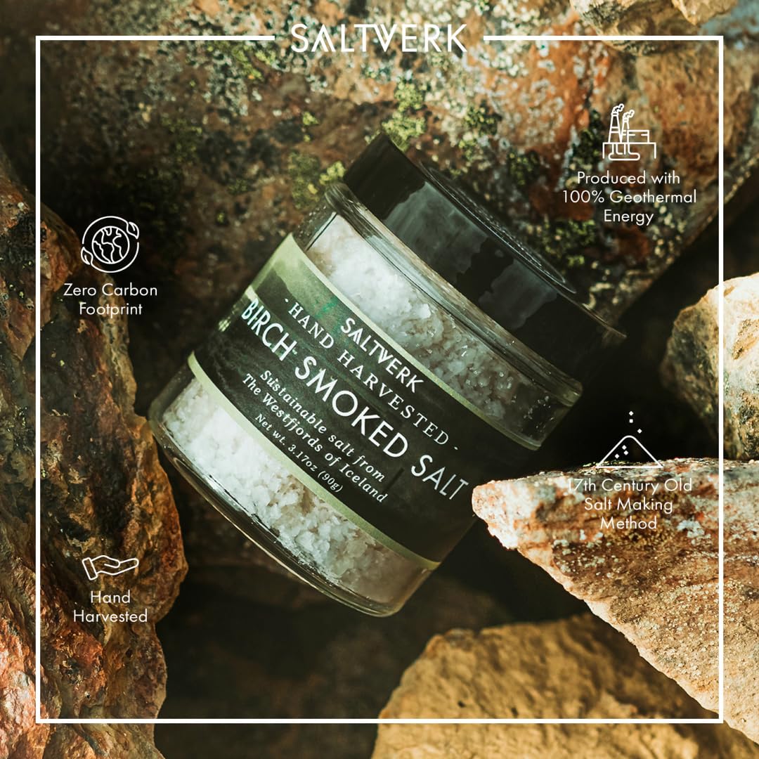Saltverk Sea Salt - Seaweed 3.17 Oz | Gourmet, Icelandic, Hand Harvested and Sustainably Made