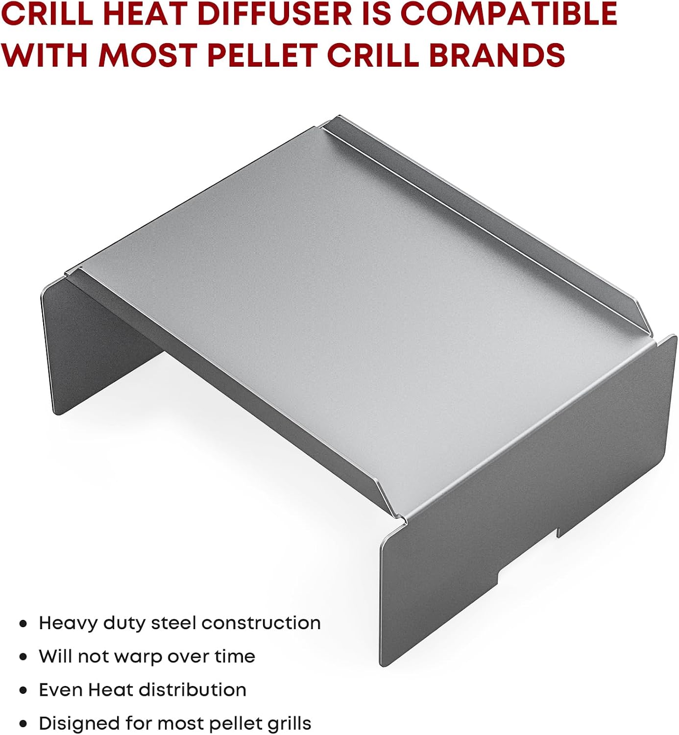 Stanbroil Heat Diffuser for Traeger, Camp Chef and More Pellet Grills