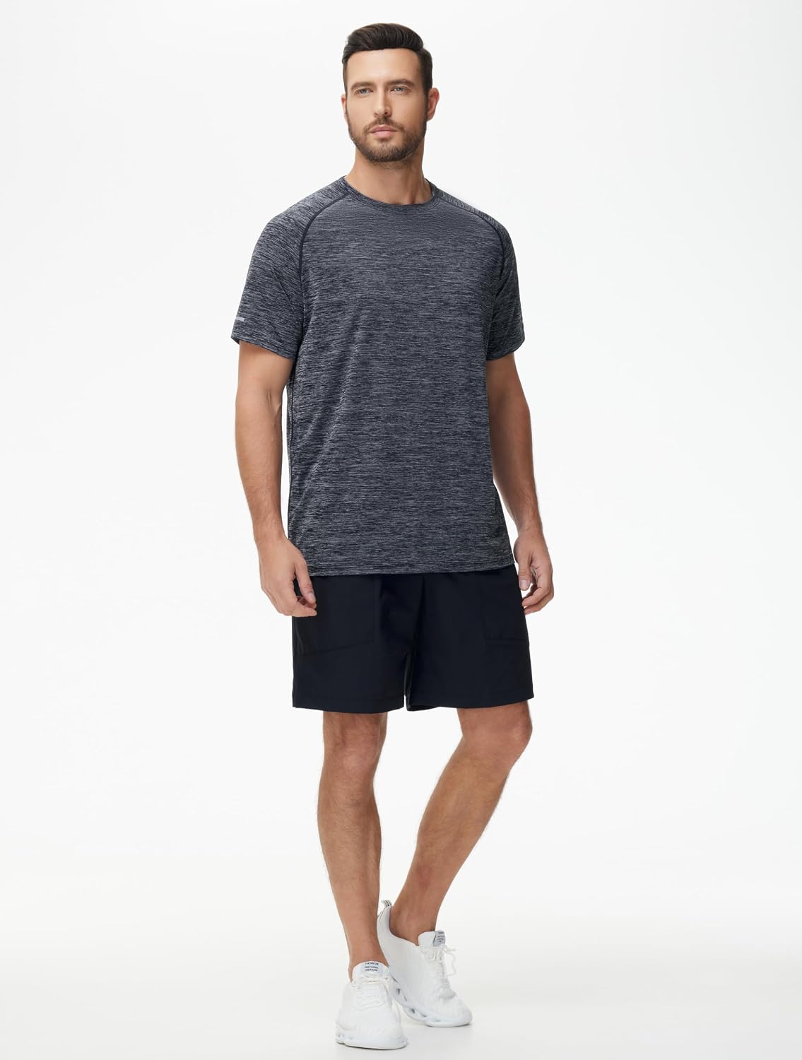 THE GYM PEOPLE Men's Cooling Running Shirts Ice Silk UPF 50+ Workout Tshirt