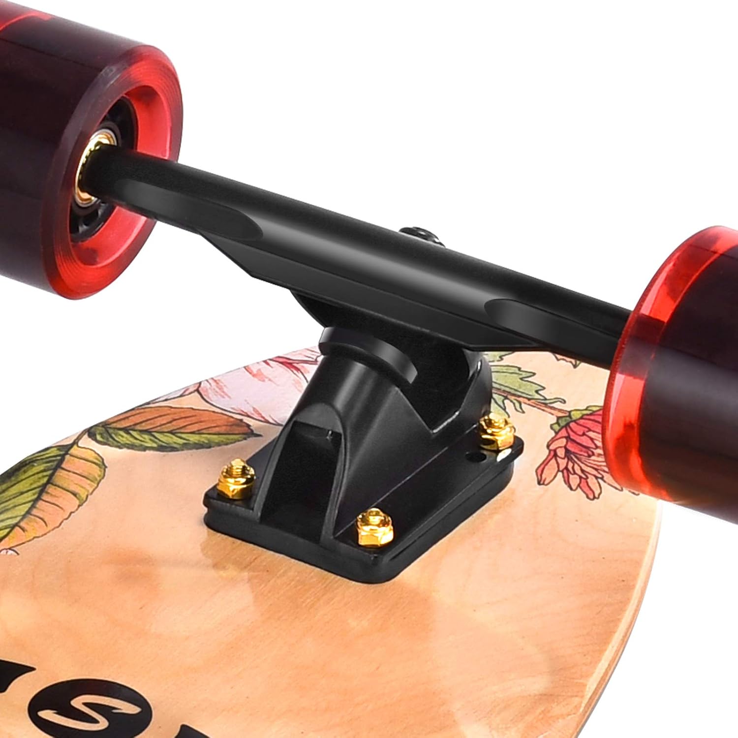 seething 42 Inch Longboard Skateboard Complete Cruiser Pintail, The Original Artisan Maple Skateboard Cruiser Pintail for Cruising, Carving
