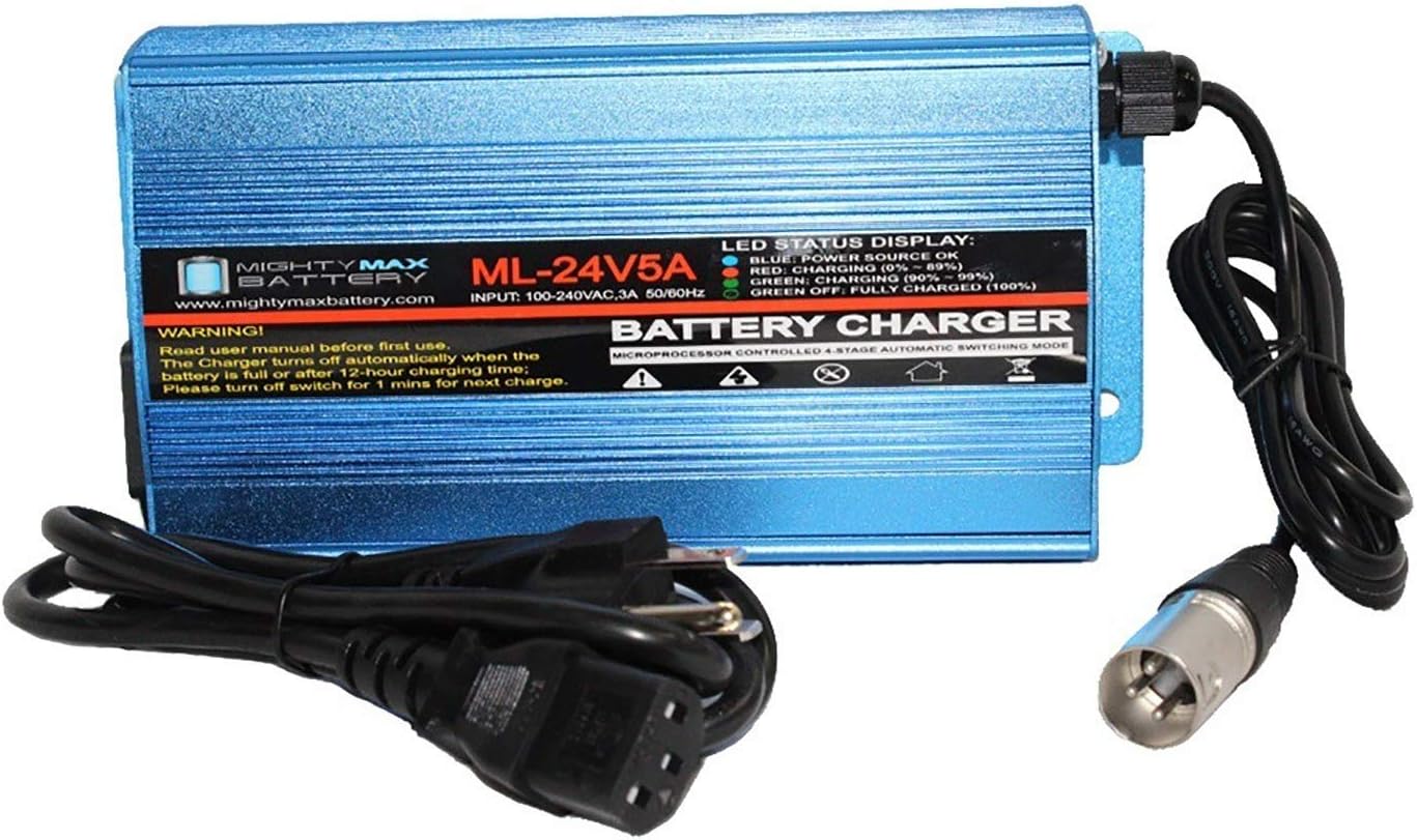Mighty Max Battery 24 Volt 5 Amp Wheelchair Battery Charger Brand Product