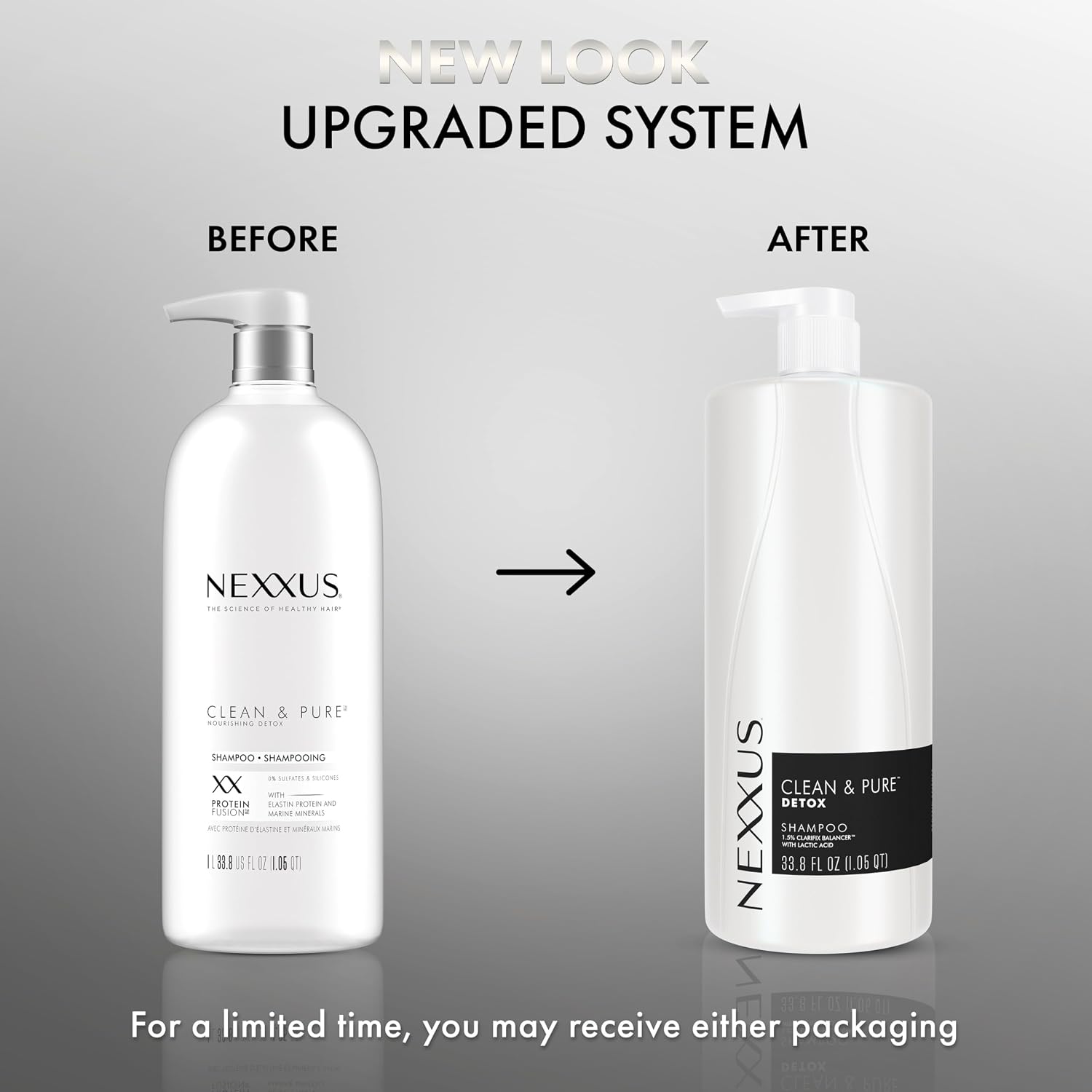 Nexxus Clean & Pure Detox Clarifying Shampoo 33.8 oz